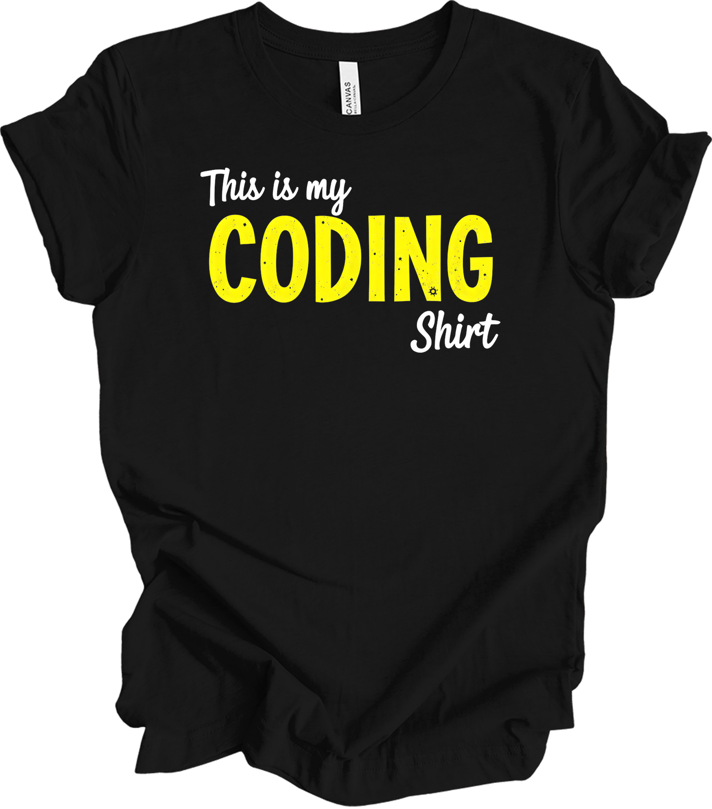 This is My Coding - Funny Coder T-Shirt in Black