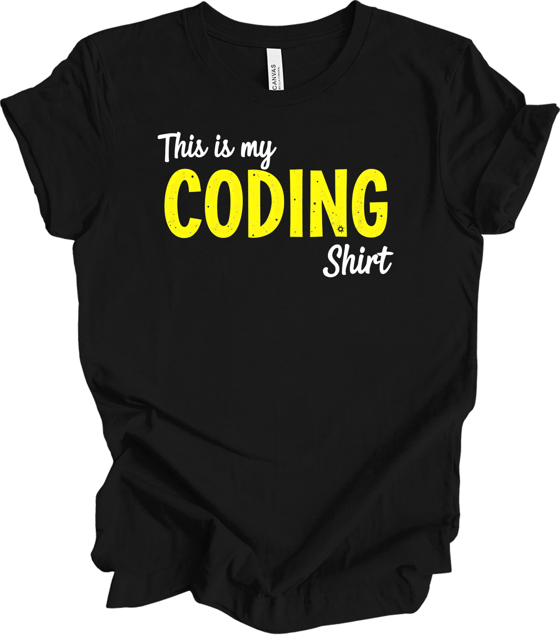 This is My Coding - Funny Coder T-Shirt in Black