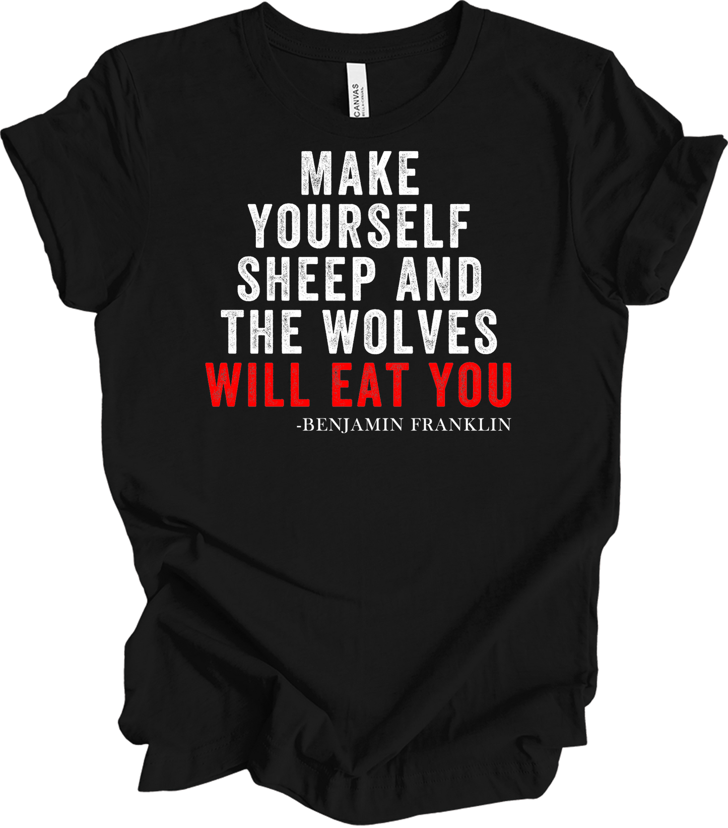 Make Yourself Sheep T-Shirt in Black