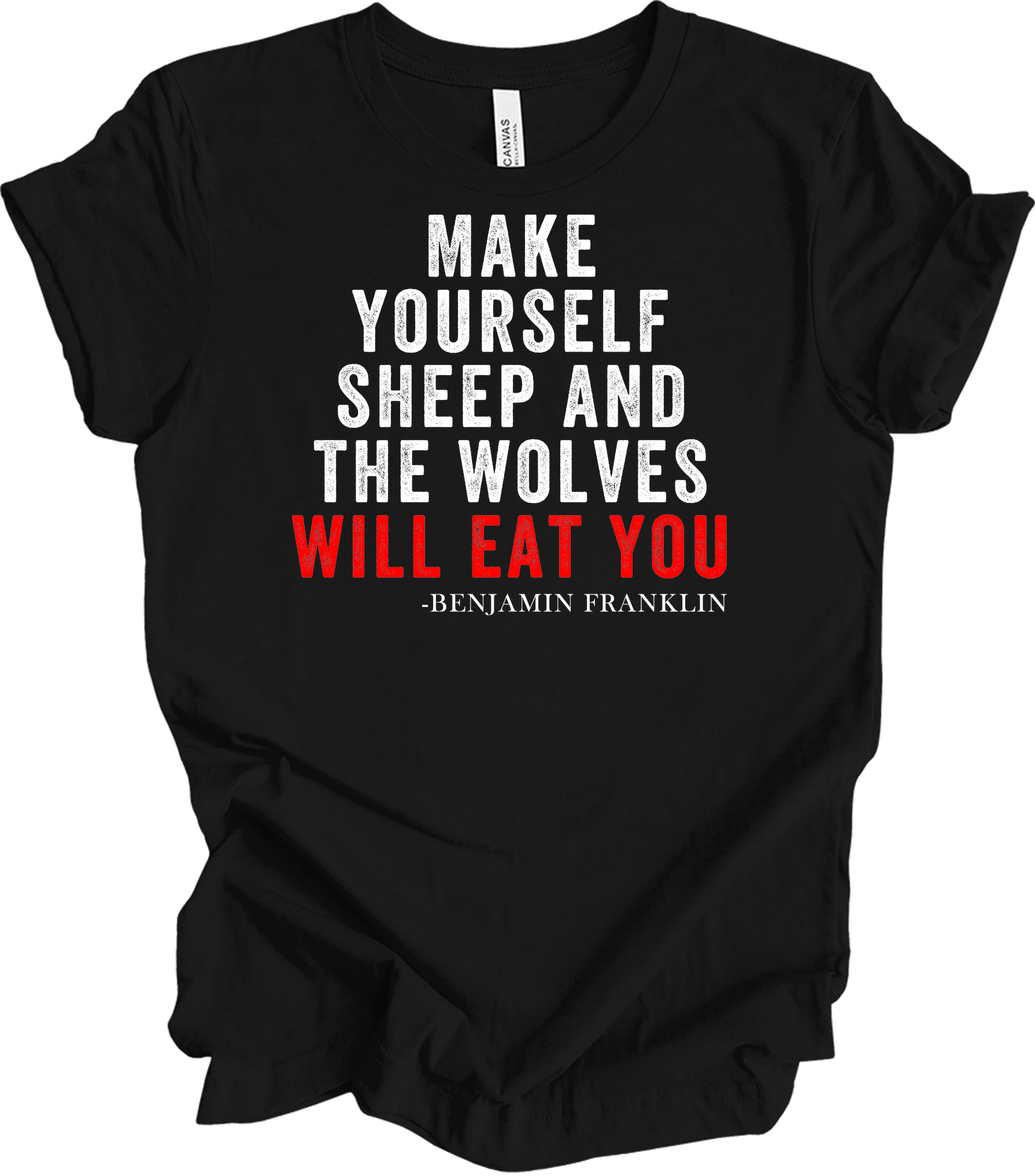 Make Yourself Sheep T-Shirt in Black