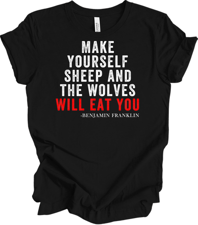 Make Yourself Sheep T-Shirt in Black