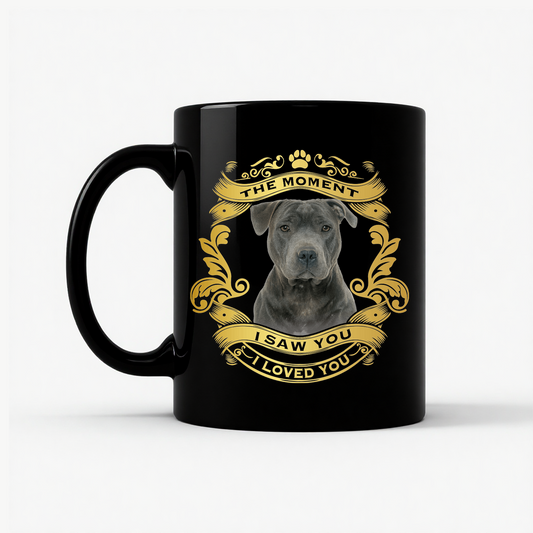 Pitbull Dog Lover Mug in Black