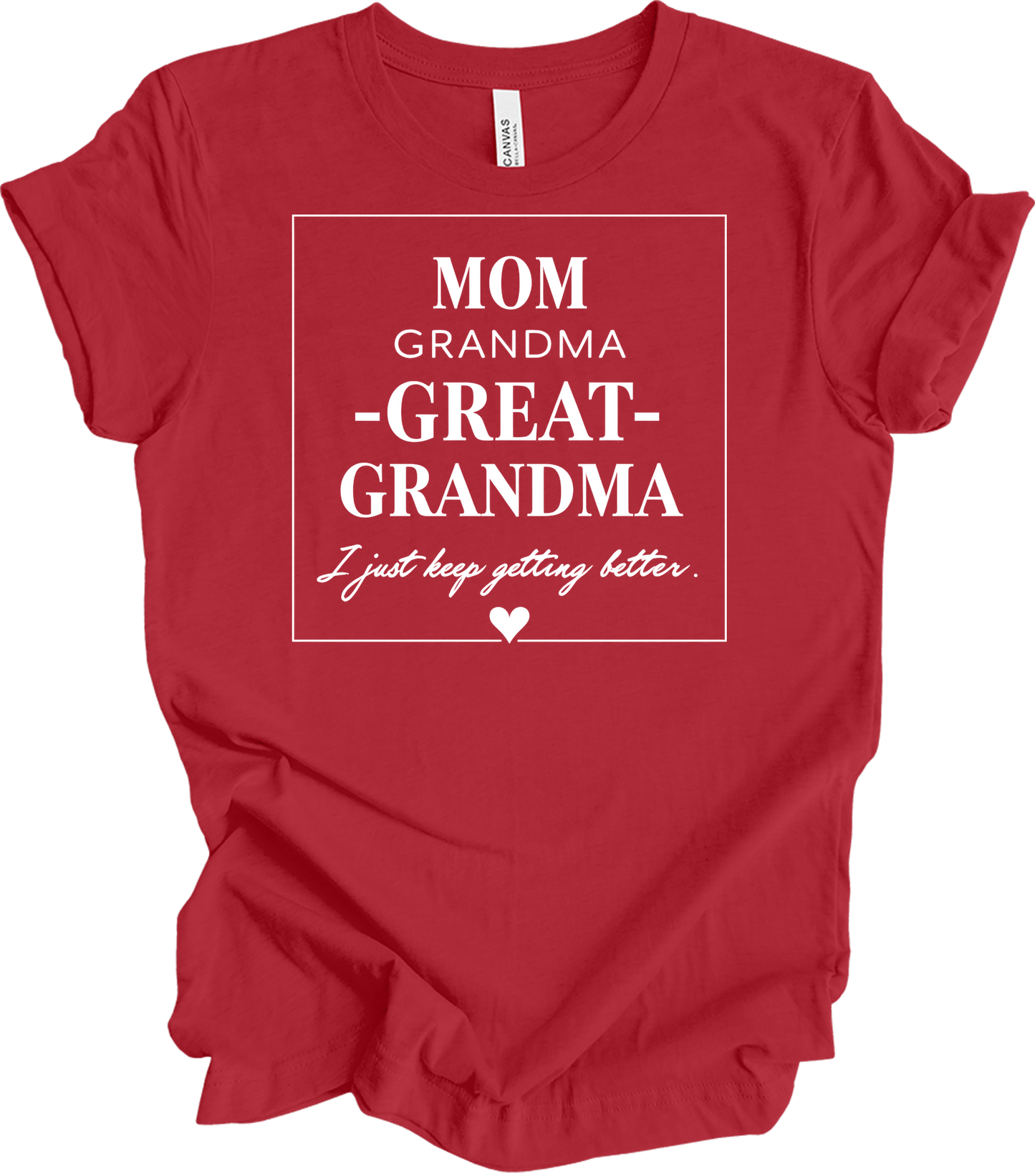 Grandkids Make Life Grand T-Shirt in Canvas Red