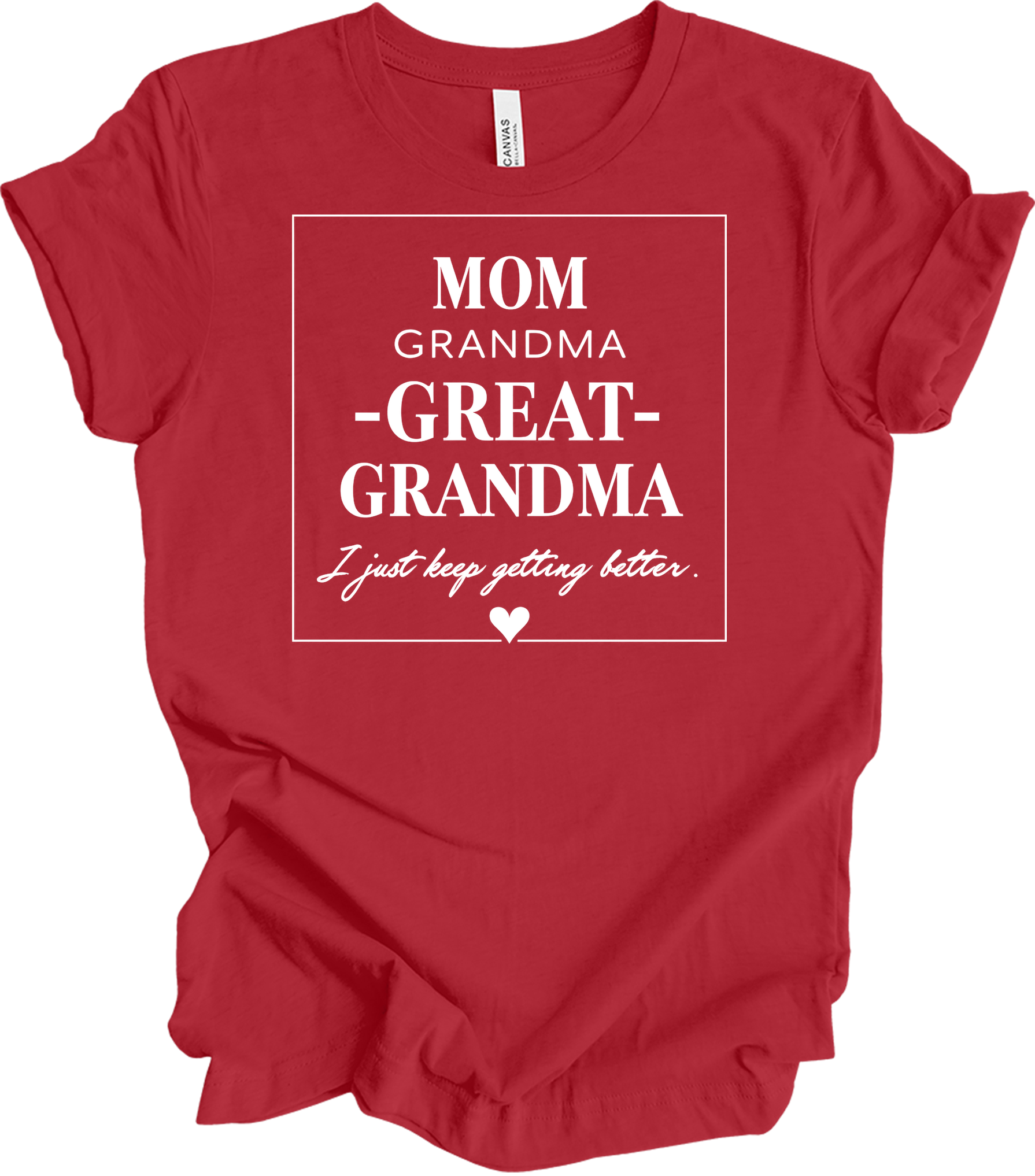 Grandkids Make Life Grand T-Shirt in Canvas Red