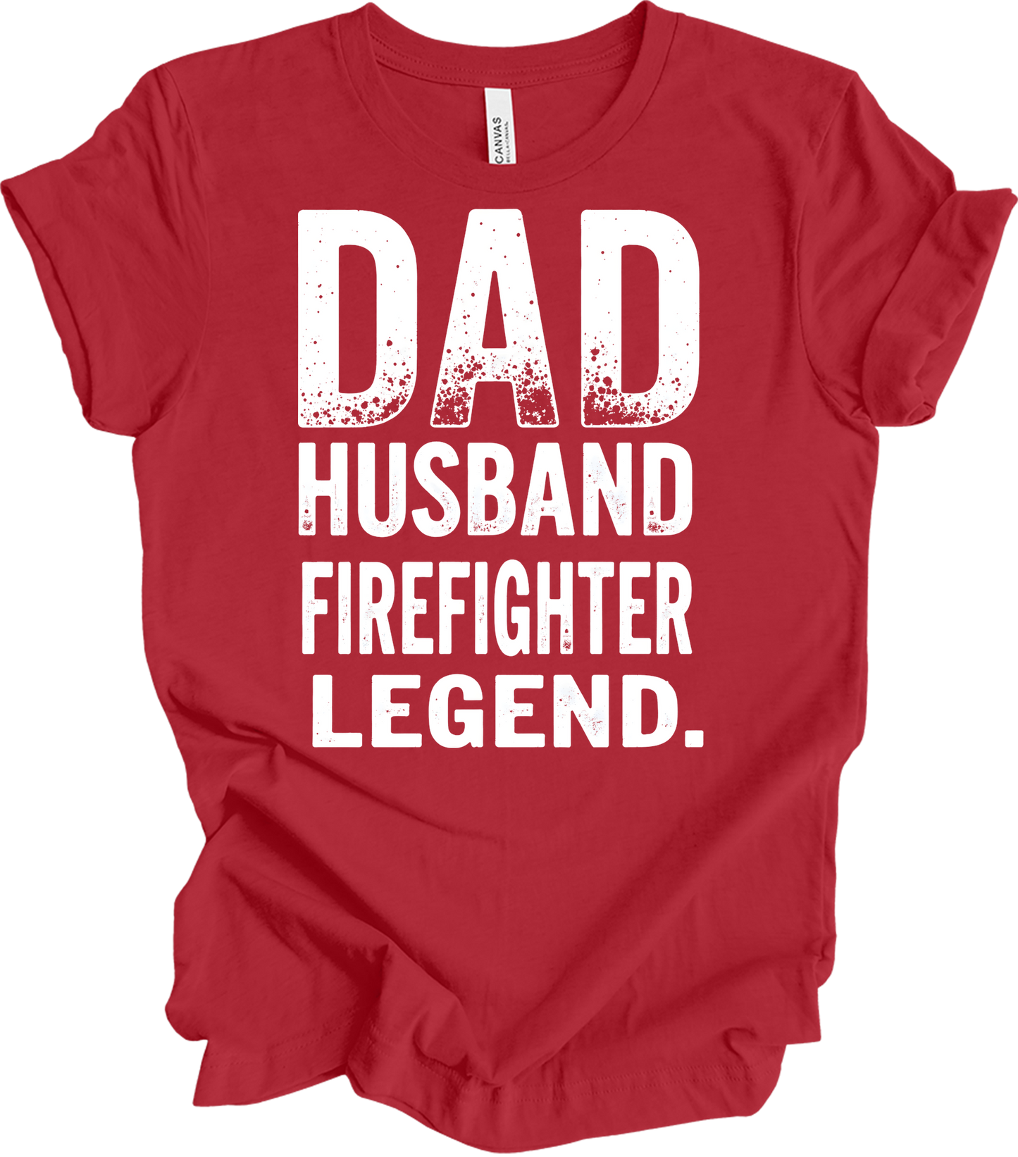 Firefighter Legend Gift T-Shirt in Canvas Red