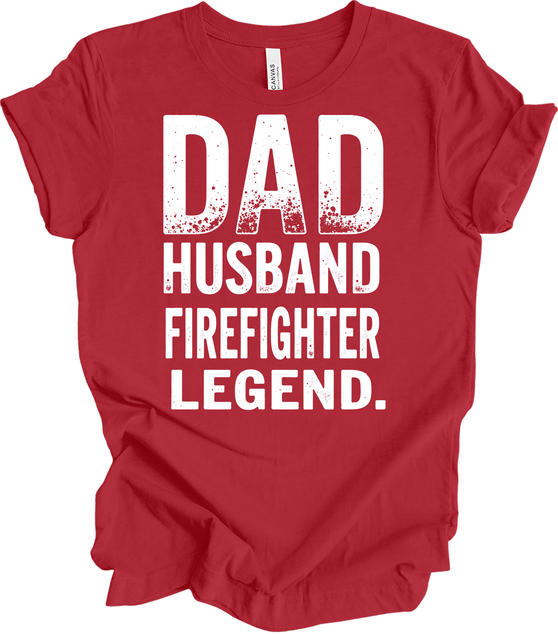 Firefighter Legend Gift T-Shirt in Canvas Red