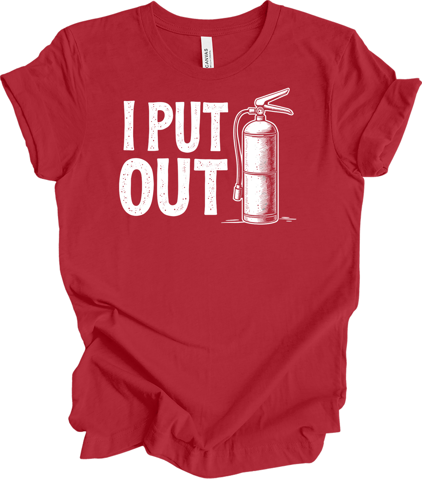 I Put Out Firefighter T-Shirt in Canvas Red