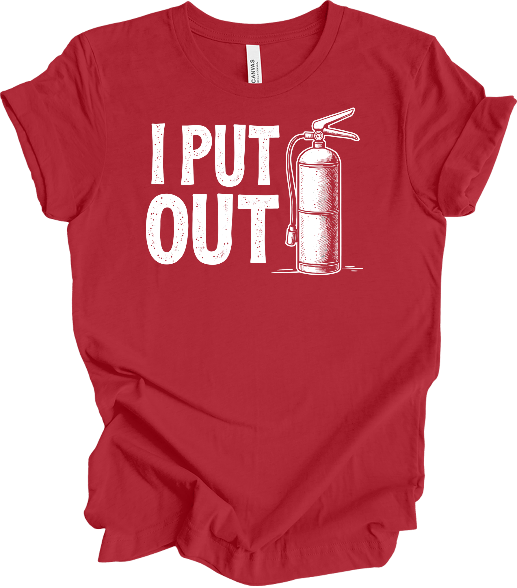 I Put Out Firefighter T-Shirt in Canvas Red