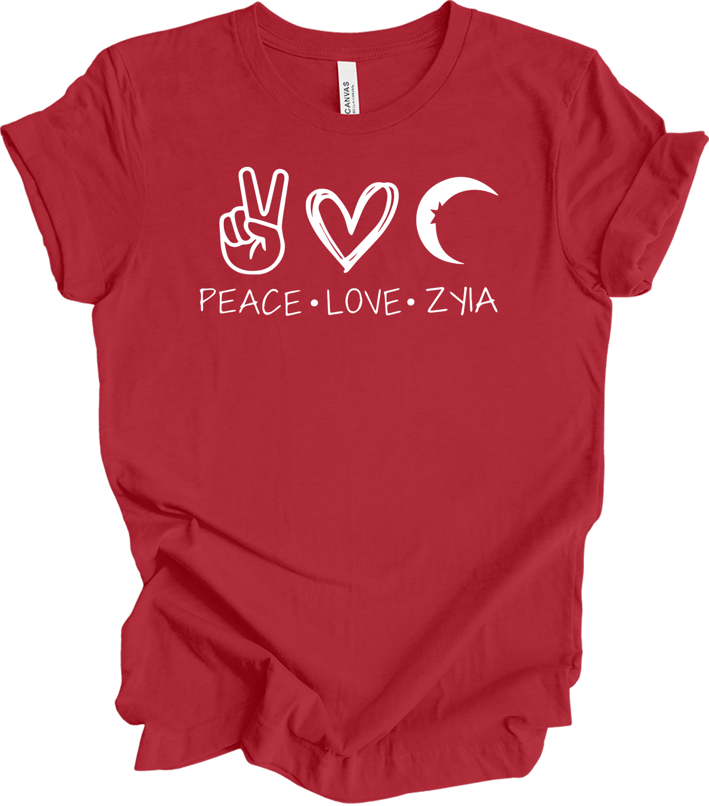 Peace Love Zyia Representative Independent Active Rep T-Shirt in Canvas Red