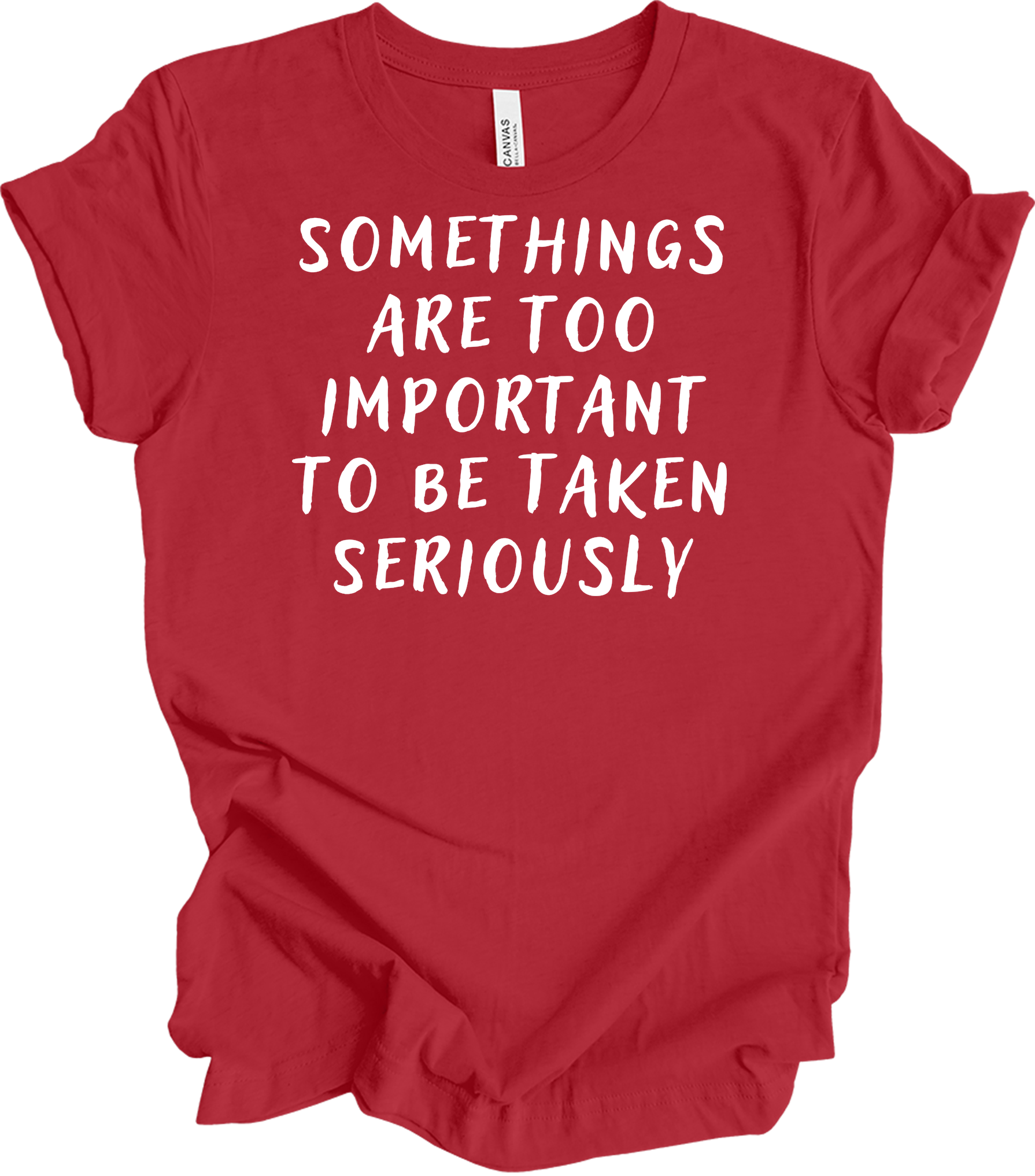 Stage Crew: Important Yet Fun T-Shirt in Canvas Red