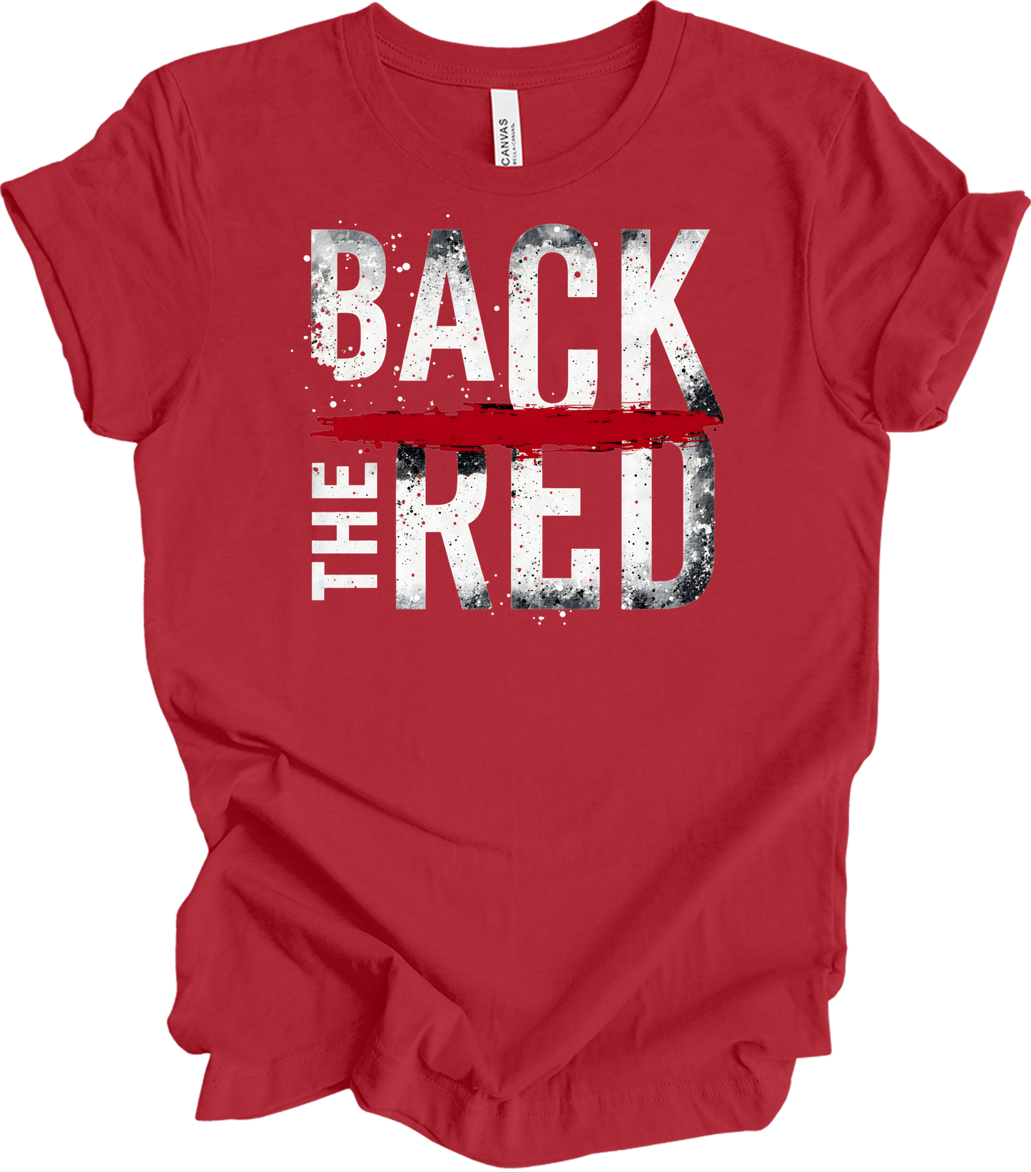 Back the Red - Support Services T-Shirt in Canvas Red