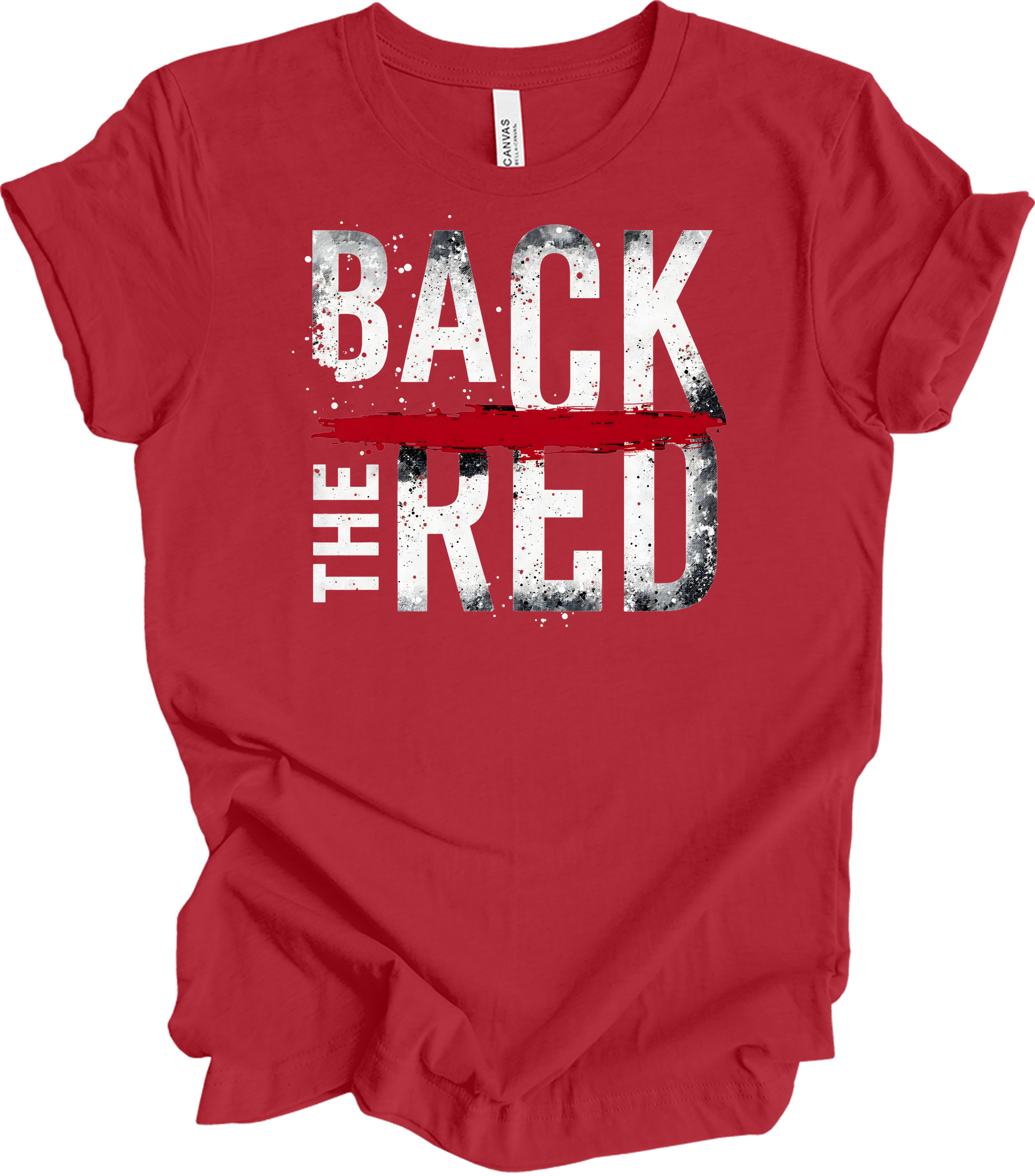 Back the Red - Support Services T-Shirt in Canvas Red