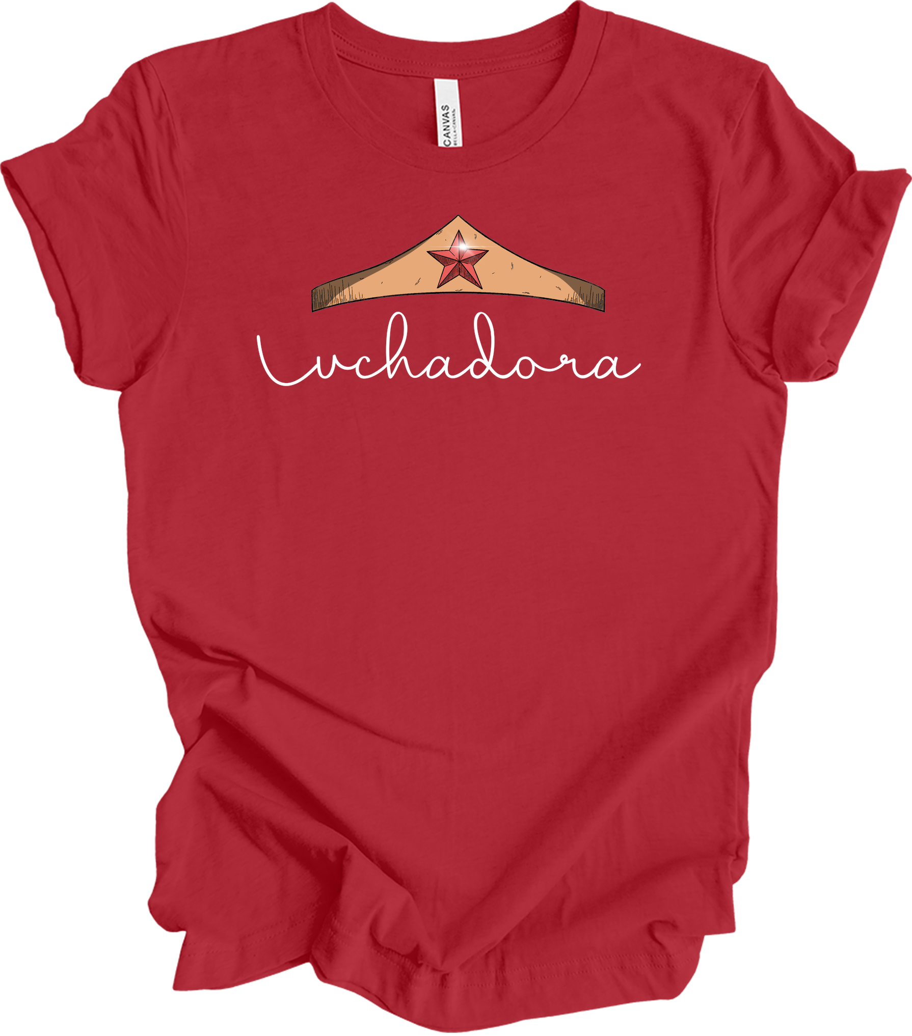 Wonder Woman Luchadora T-Shirt in Canvas Red
