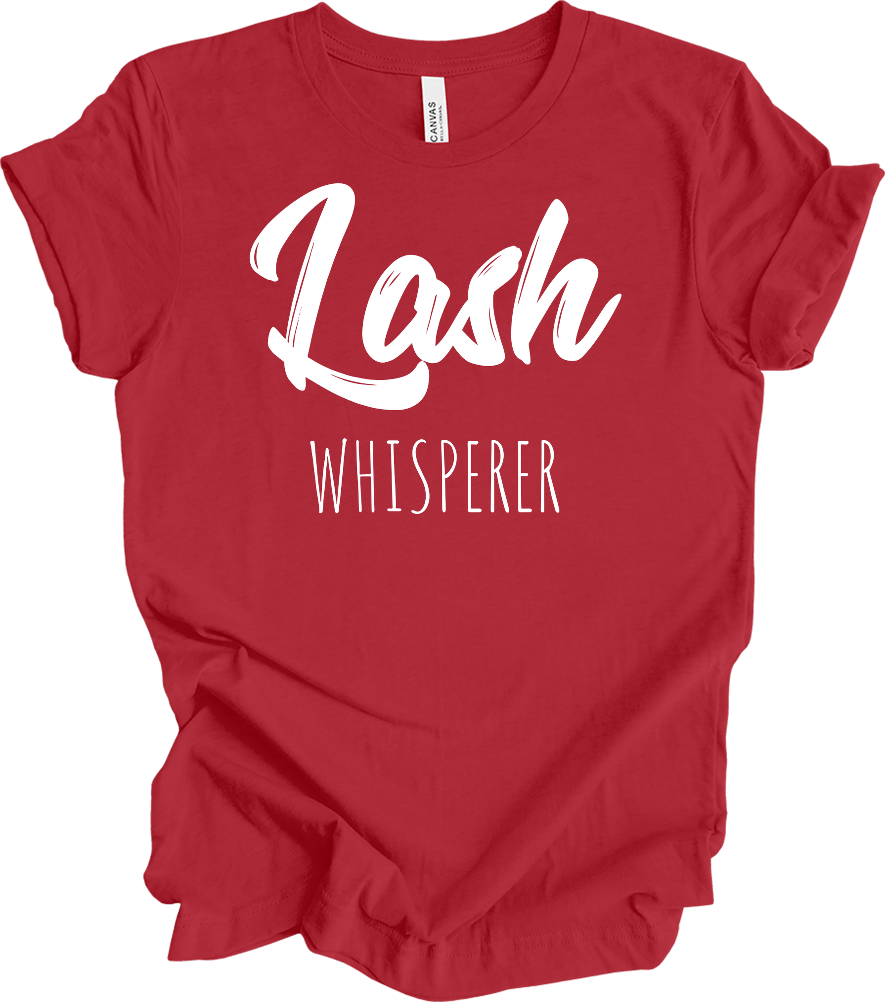 Lash Whisperer T-Shirt in Canvas Red