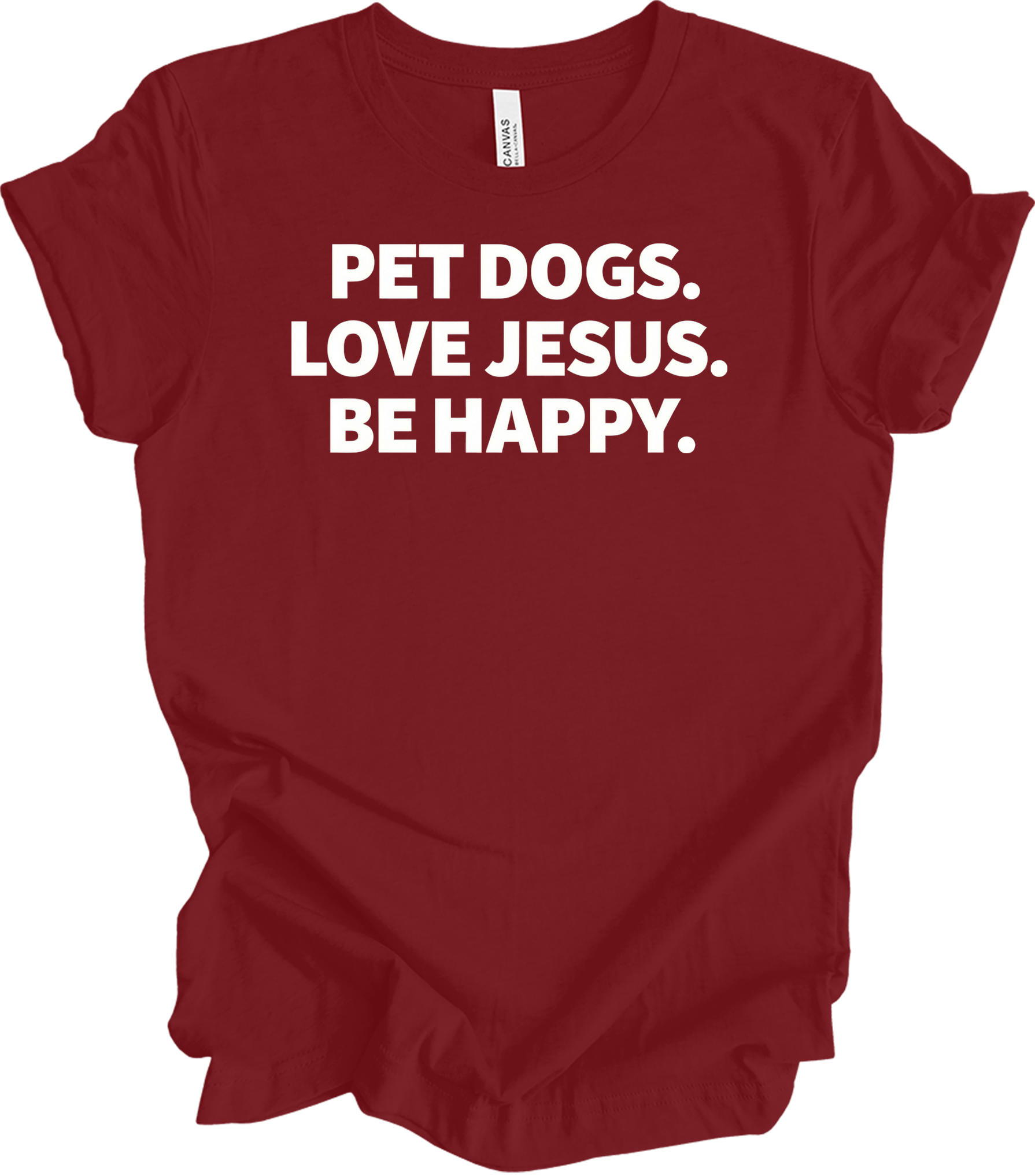 Pet Dogs Love Jesus T-Shirt in Cardinal