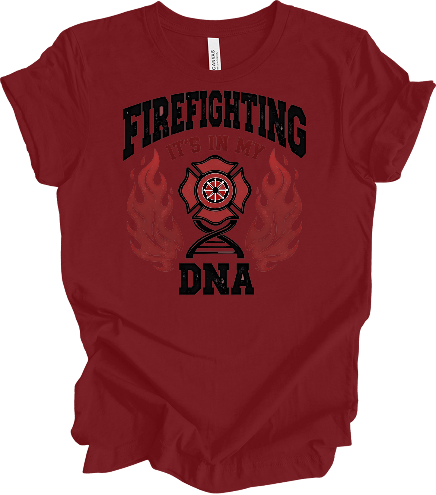 Firefighter DNA T-Shirt in Cardinal