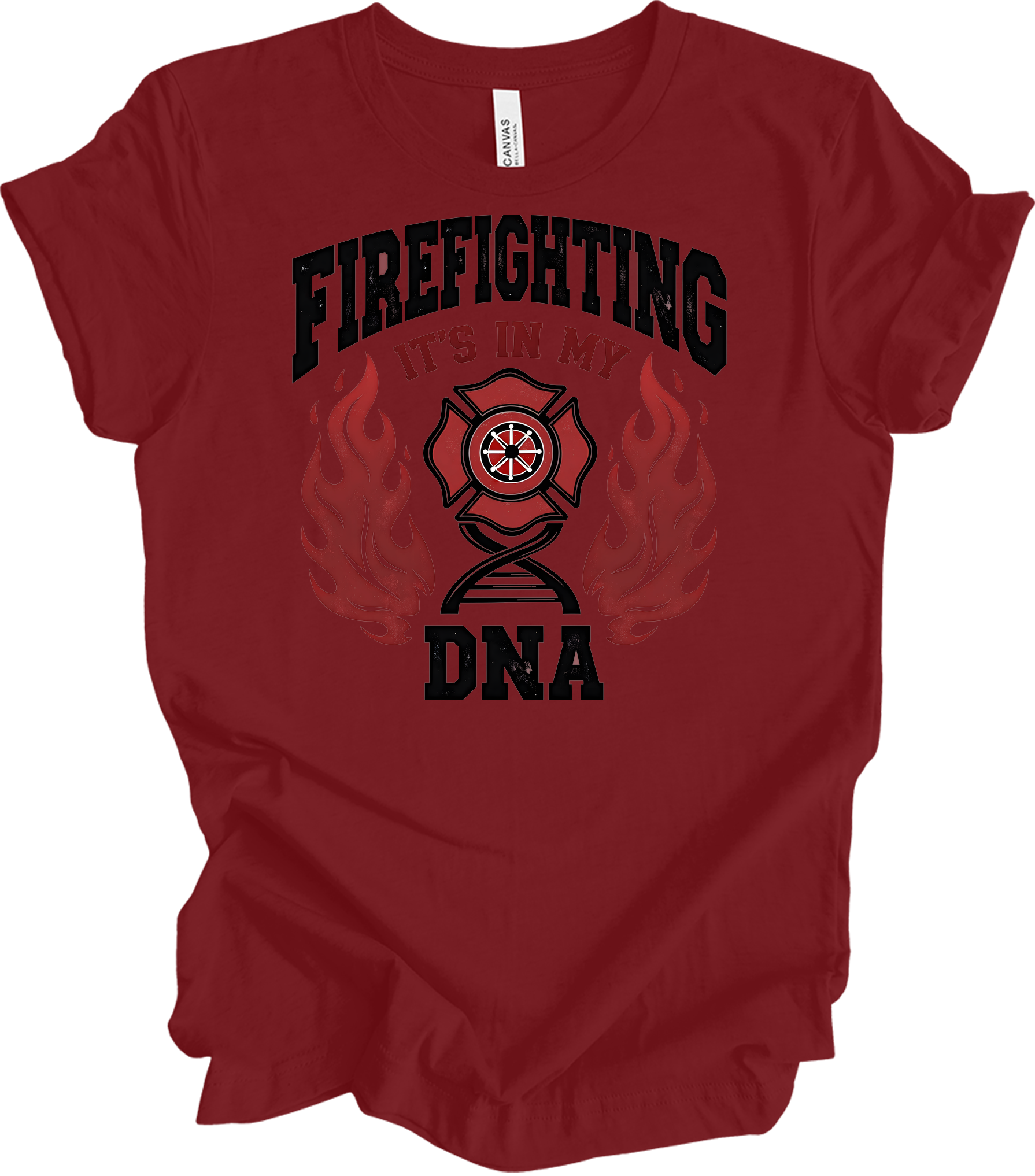 Firefighter DNA T-Shirt in Cardinal