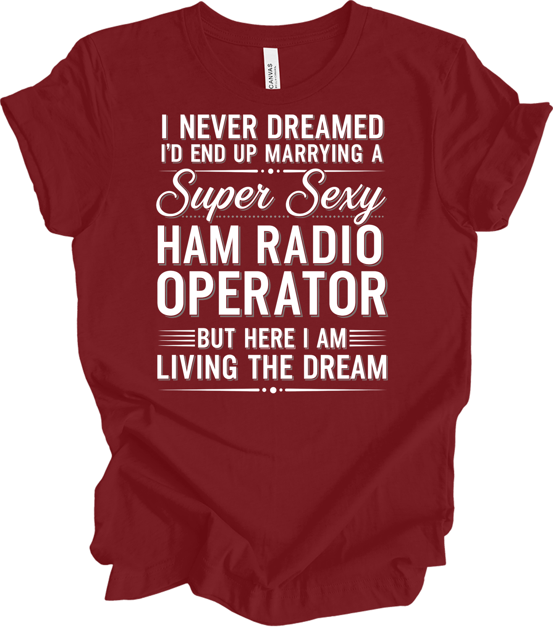 Super Sexy Ham Radio Operator T-Shirt in Cardinal