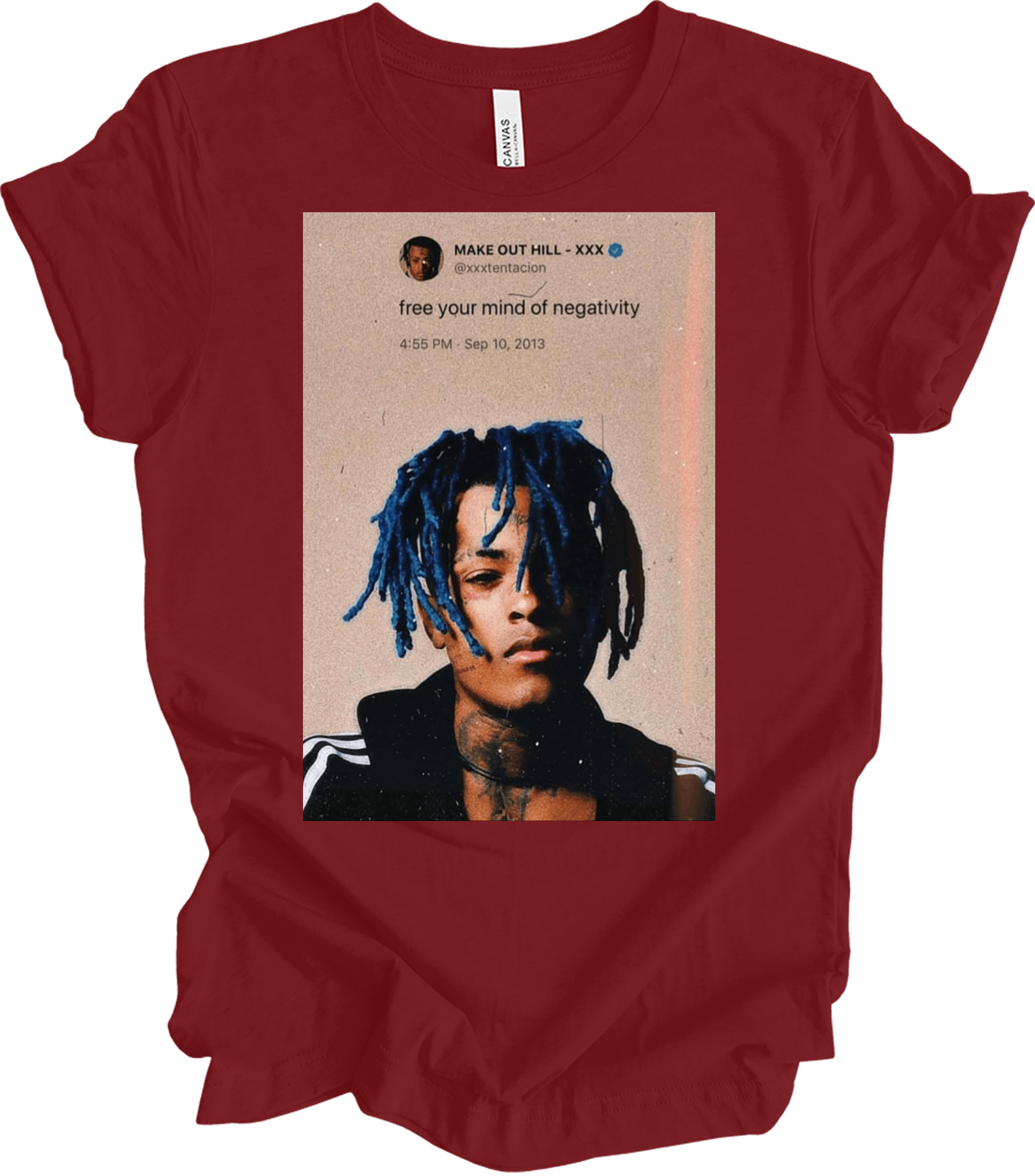 XXXTentacion Quote T-Shirt in Cardinal