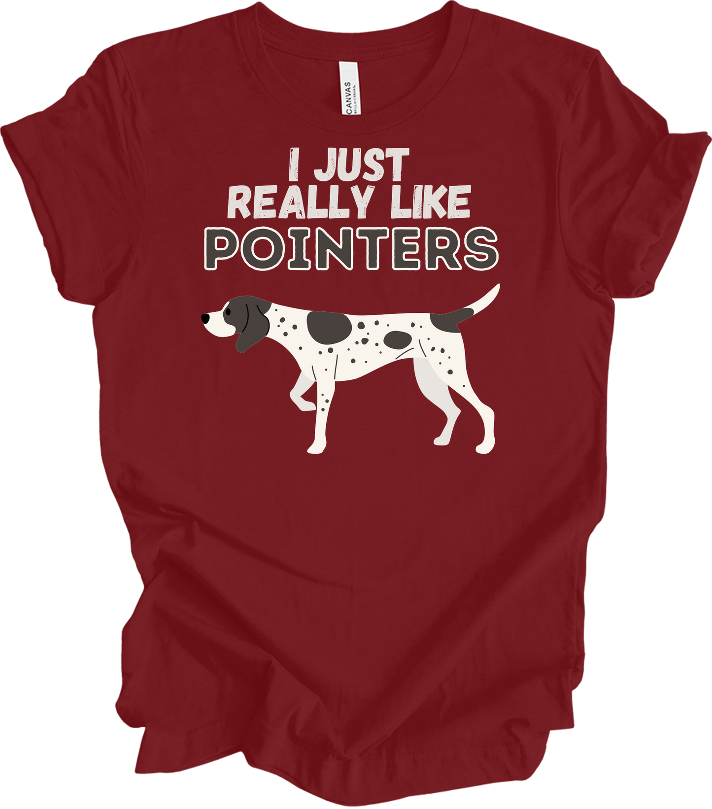 I Just Really Like Pointers T-Shirt in Cardinal