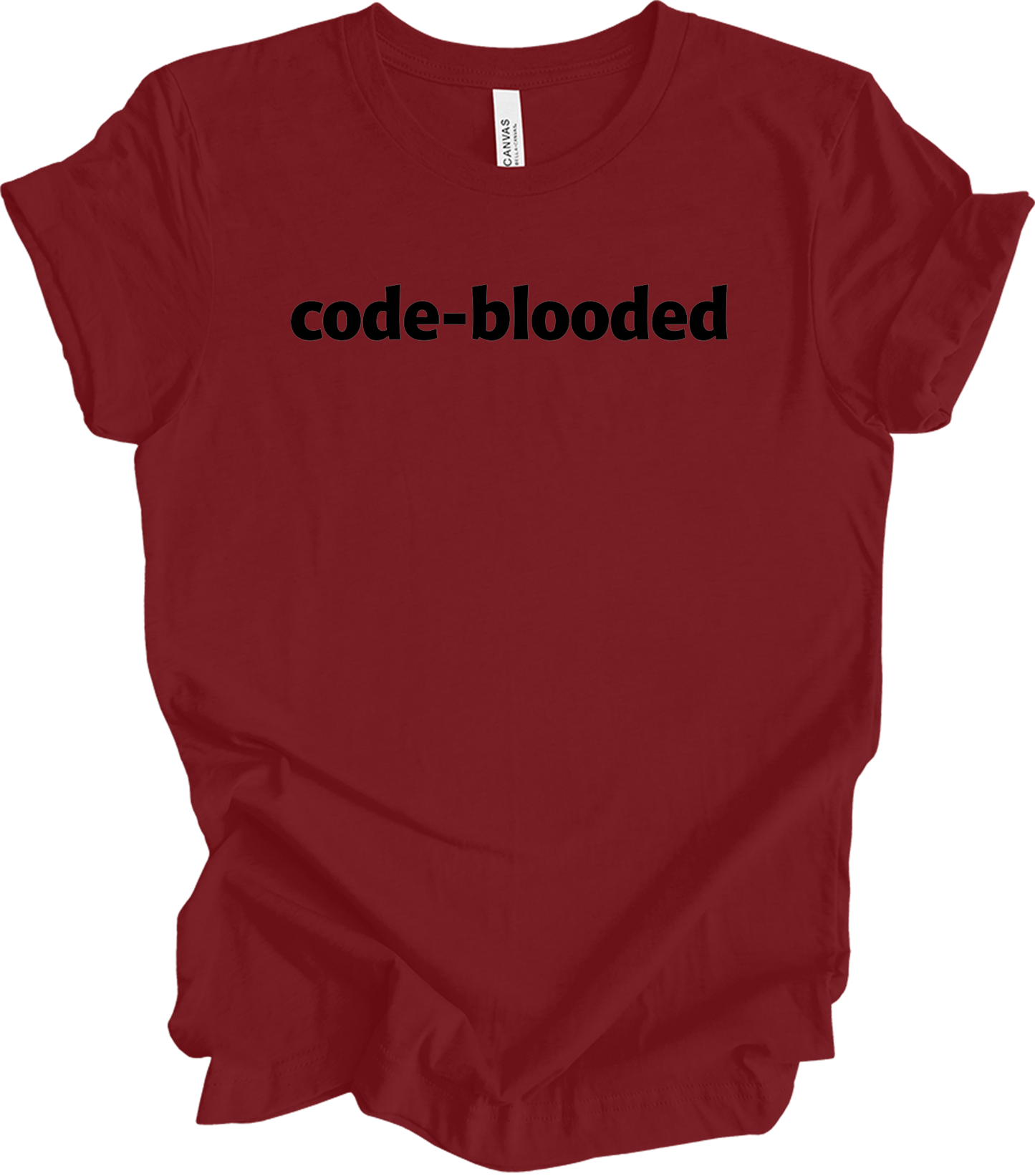 Code Blooded Programmer T-Shirt in Cardinal