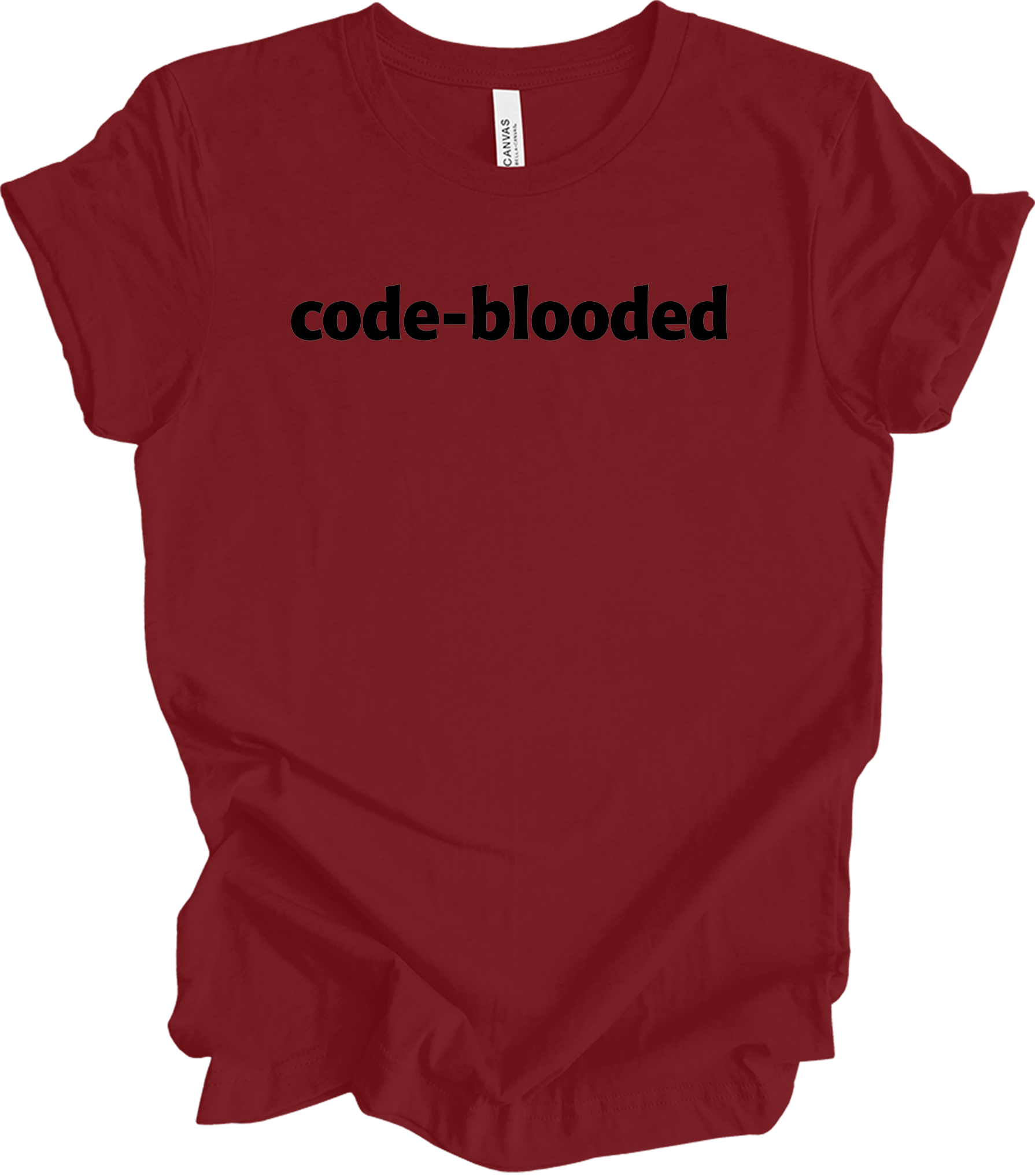 Code Blooded Programmer T-Shirt in Cardinal