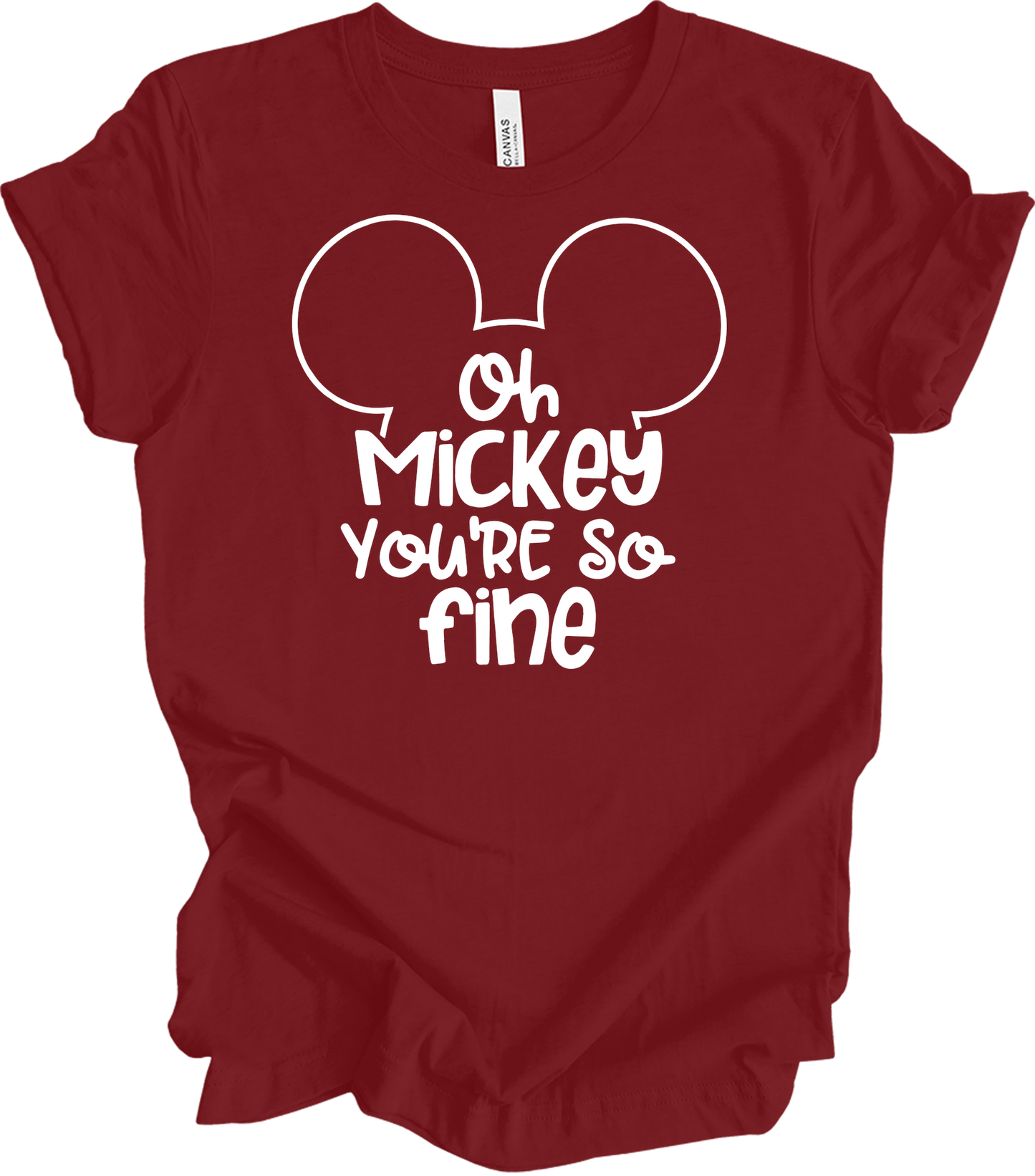 Oh Mickey You're So Fine - Unisex T-Shirt in Cardinal