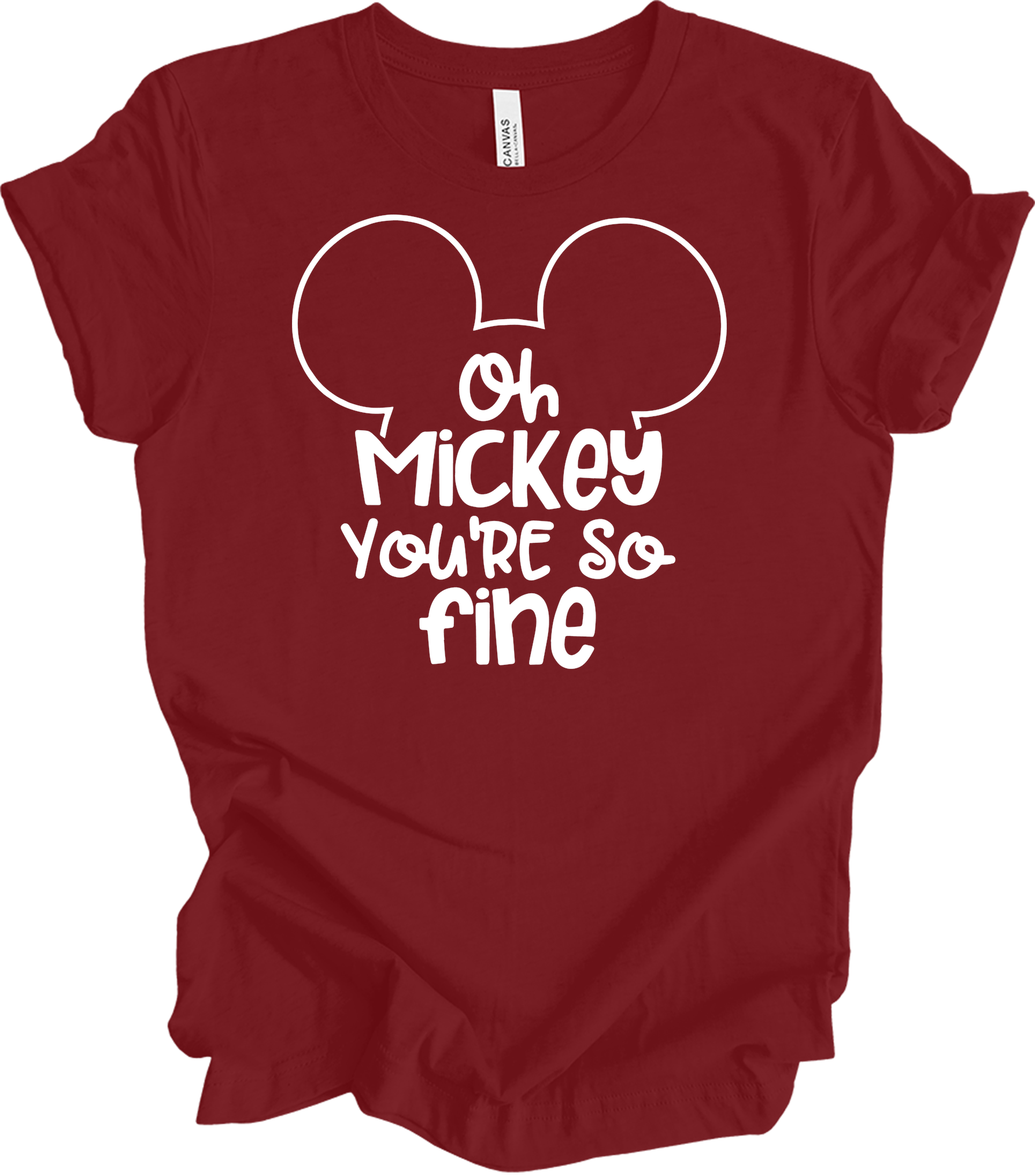 Oh Mickey You're So Fine - Unisex T-Shirt in Cardinal
