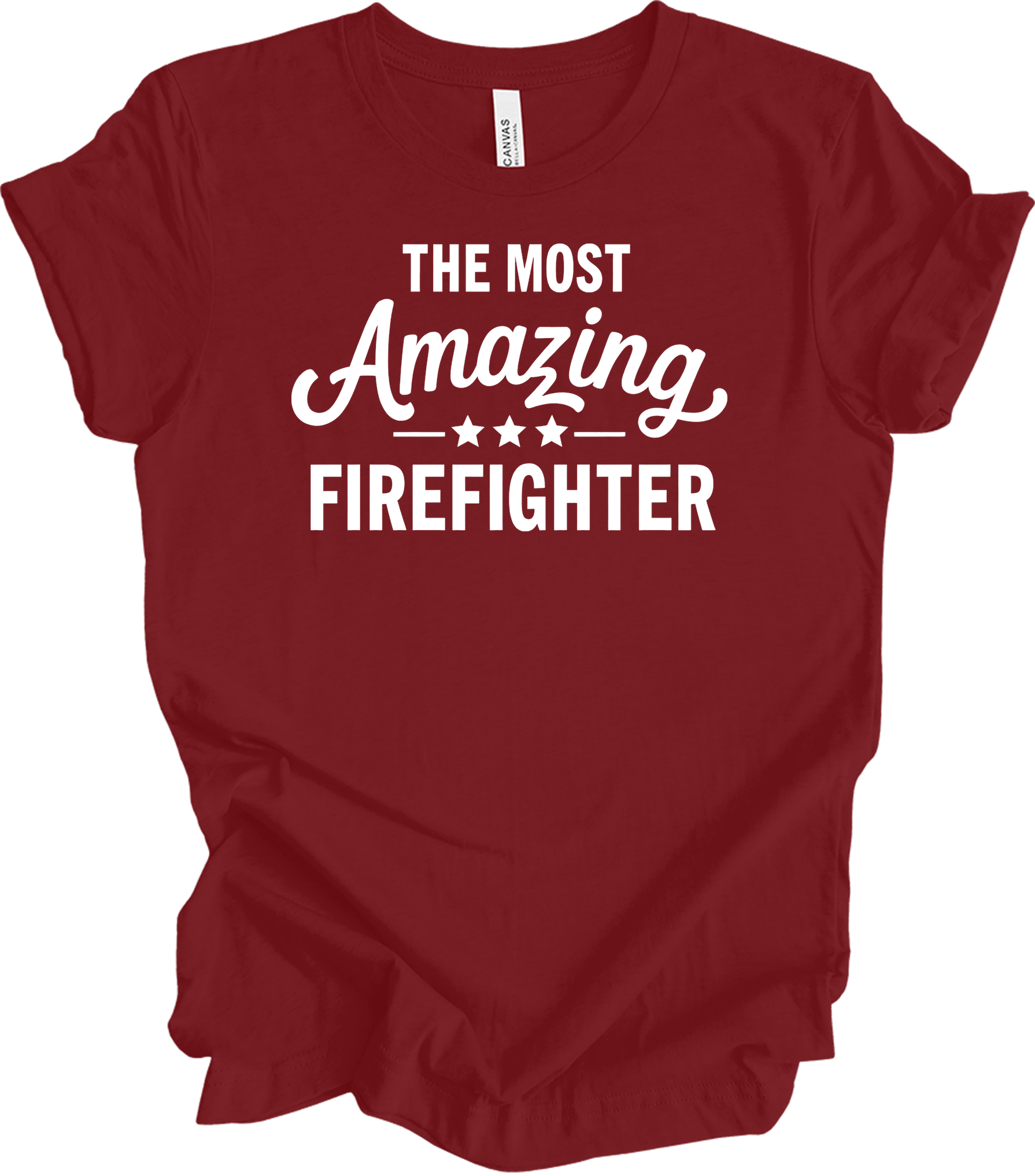 Amazing Firefighter - Fire Inside Me T-Shirt in Cardinal