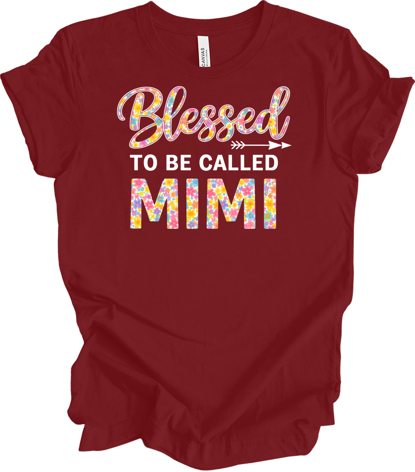 Blessed Mimi Floral T-Shirt in Cardinal