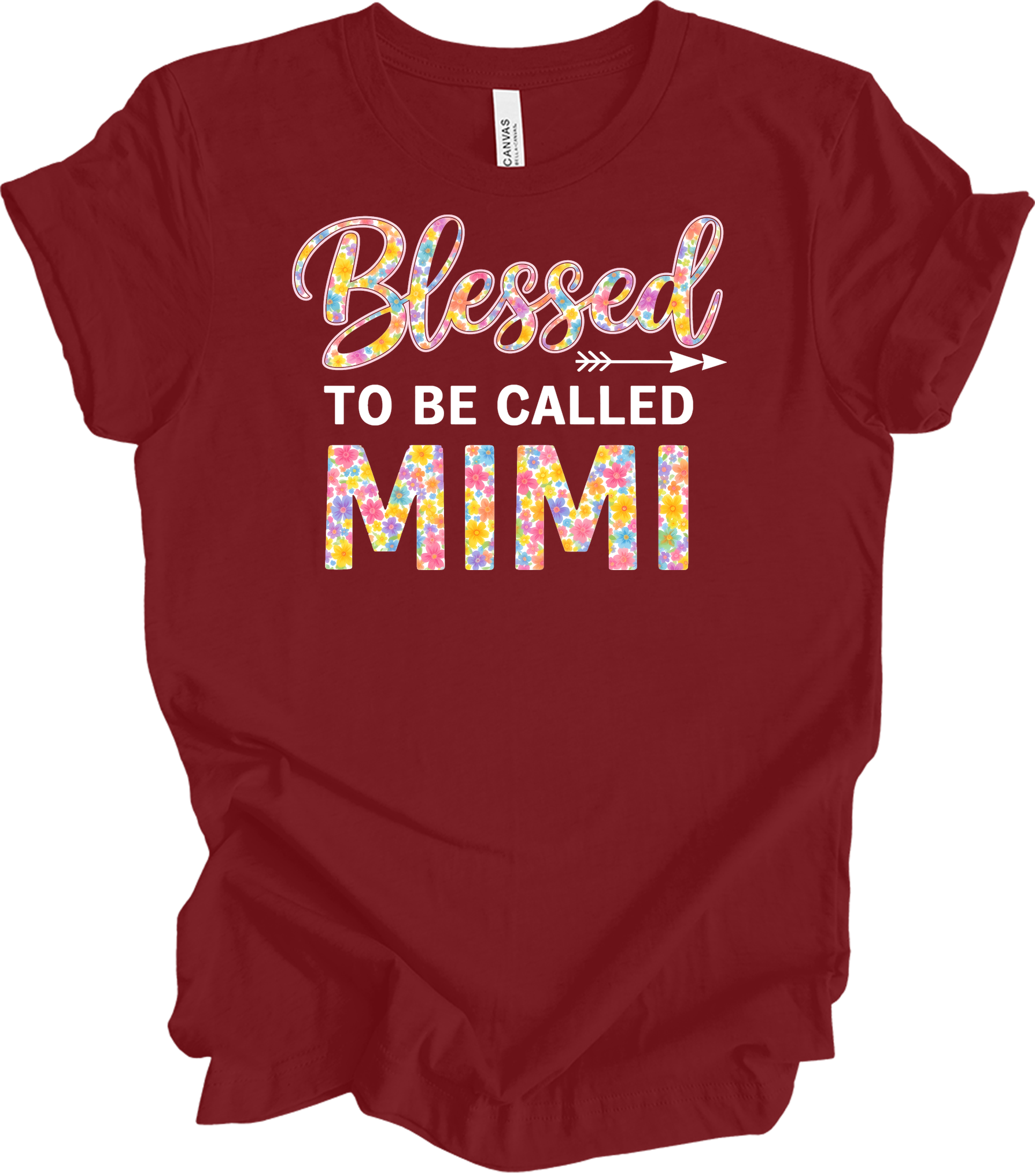 Blessed Mimi Floral T-Shirt in Cardinal