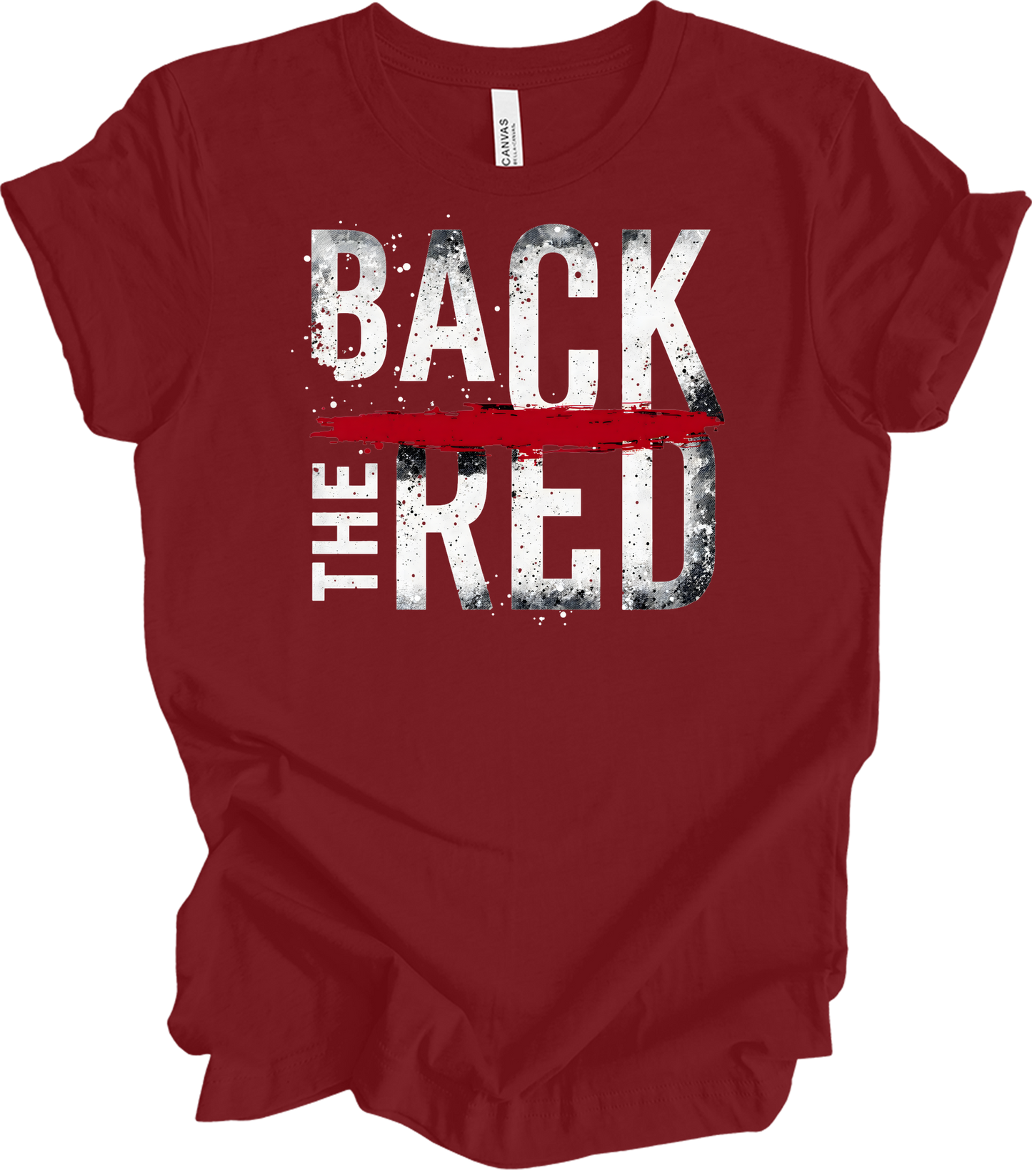 Back the Red - Support Services T-Shirt in Cardinal