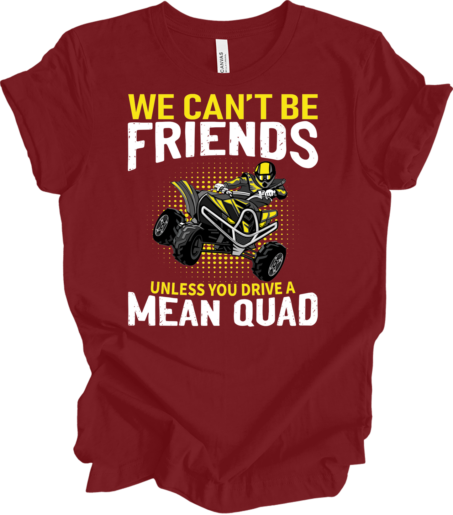 ATV Quad: Mean Quad T-Shirt in Cardinal