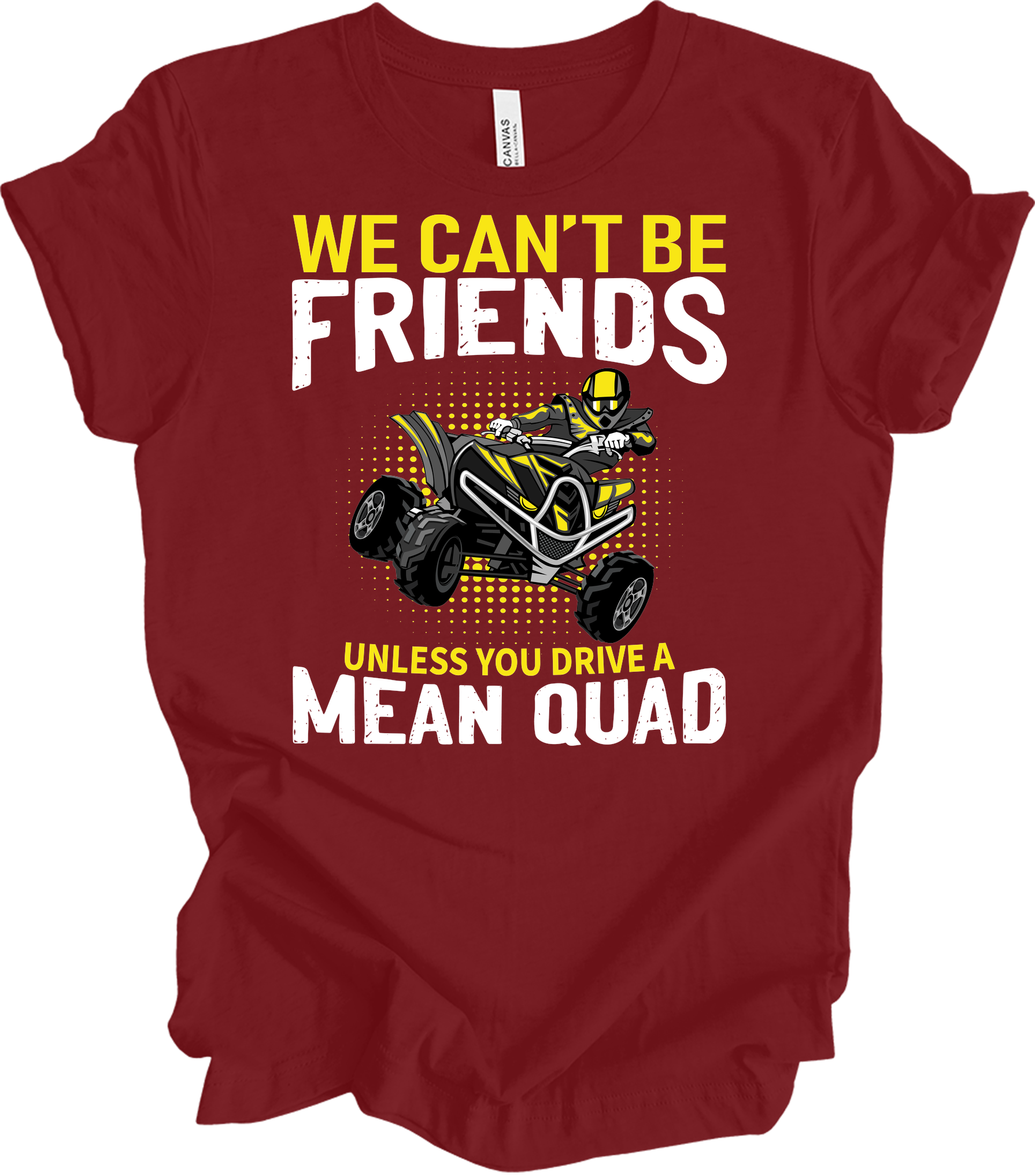 ATV Quad: Mean Quad T-Shirt in Cardinal