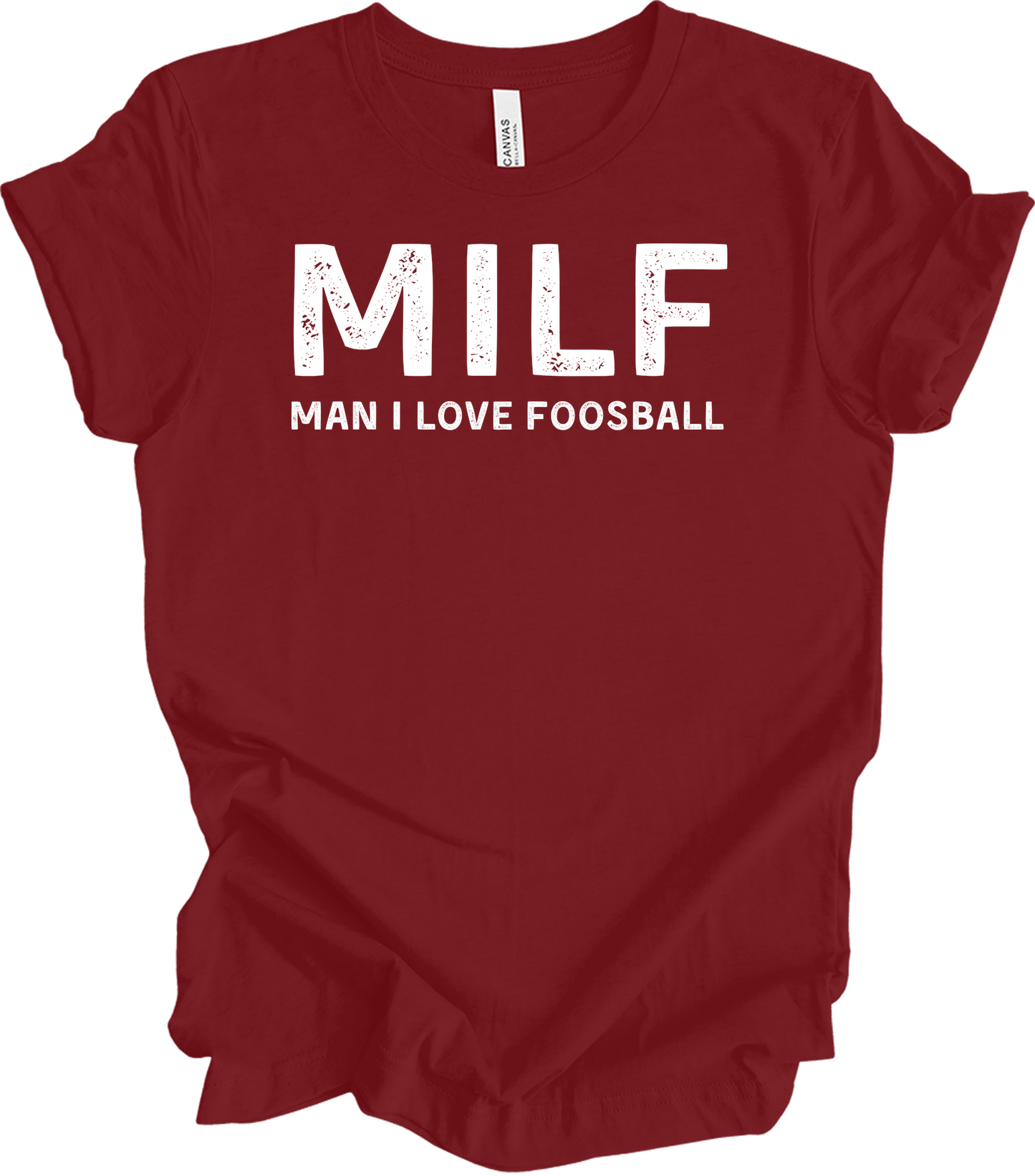 MILF Man I Love Foosball T-Shirt in Cardinal