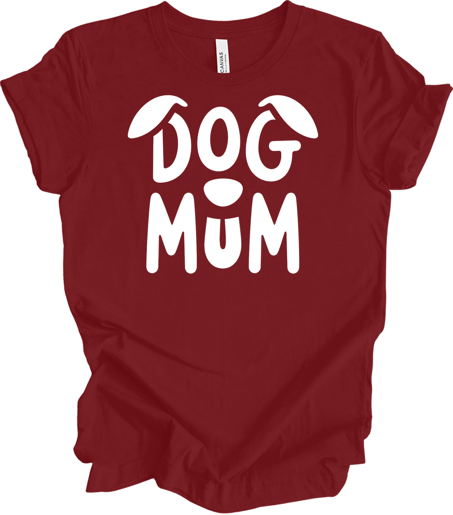 Dog Mum Domo Kun T-Shirt in Cardinal