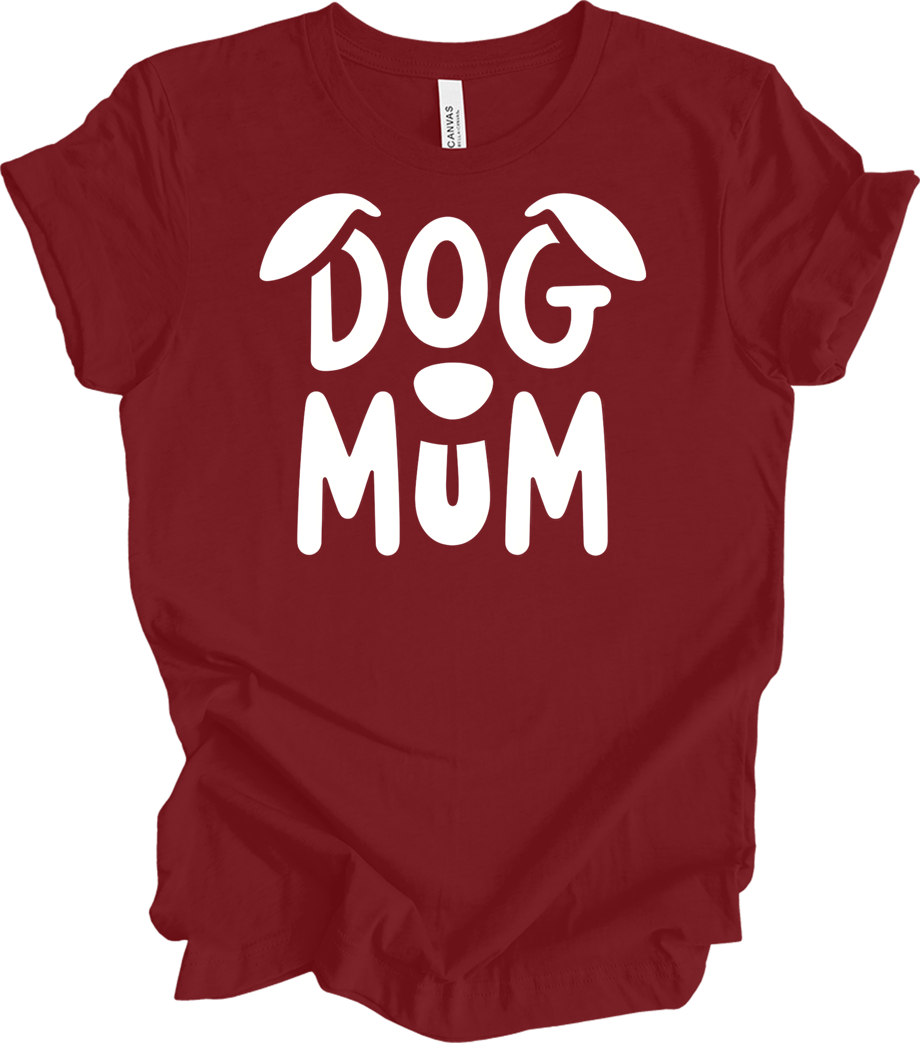 Dog Mum Domo Kun T-Shirt in Cardinal