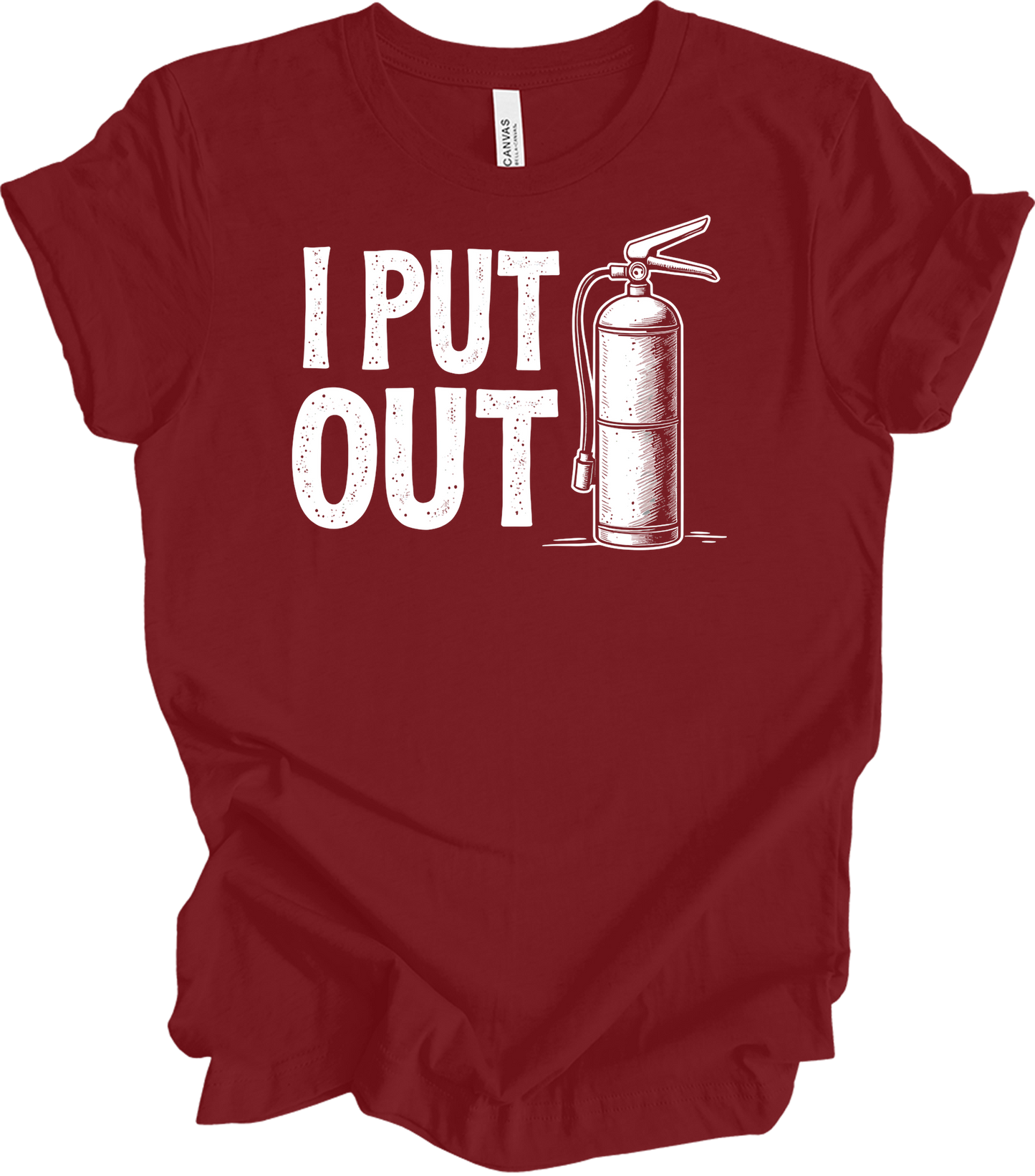 I Put Out Firefighter T-Shirt in Cardinal