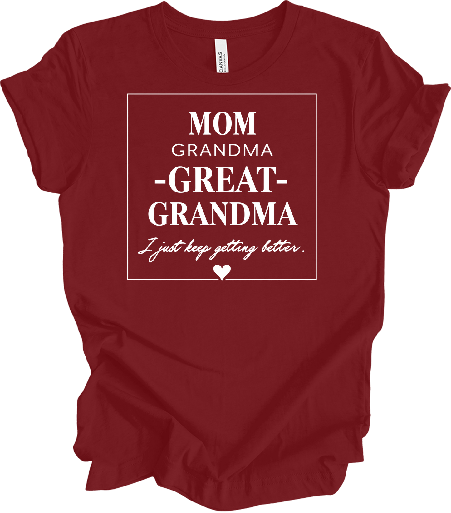 Grandkids Make Life Grand T-Shirt in Cardinal