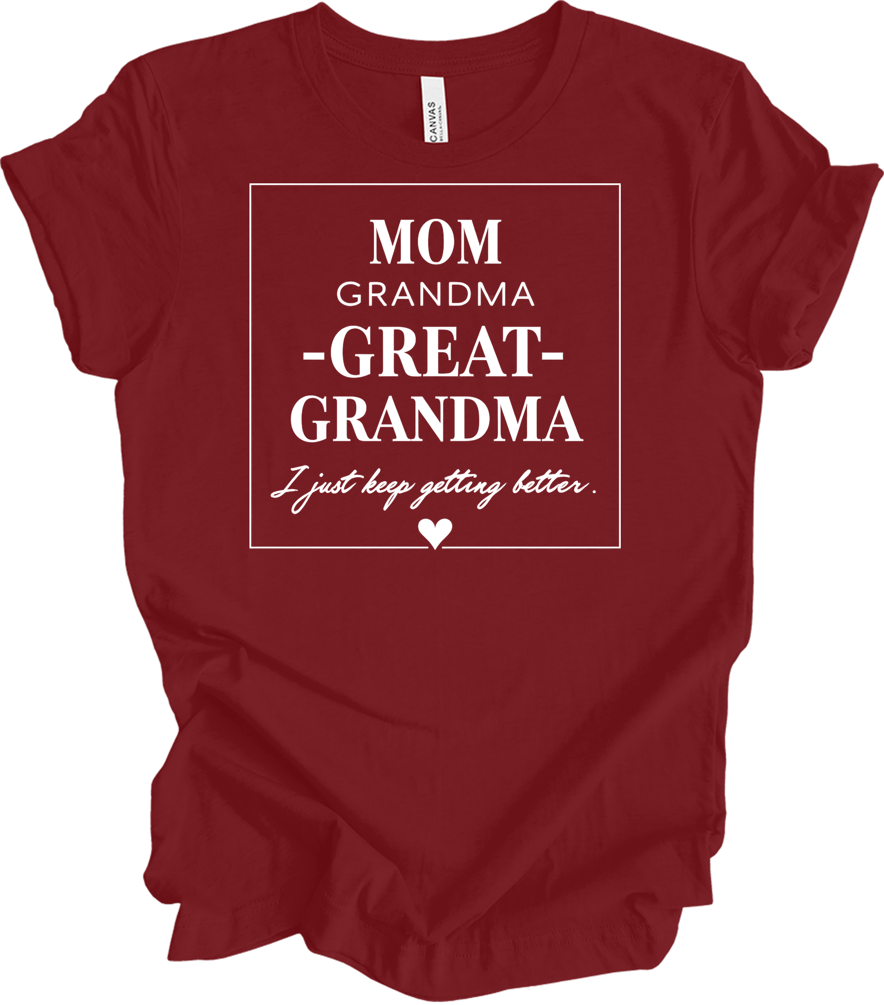 Grandkids Make Life Grand T-Shirt in Cardinal