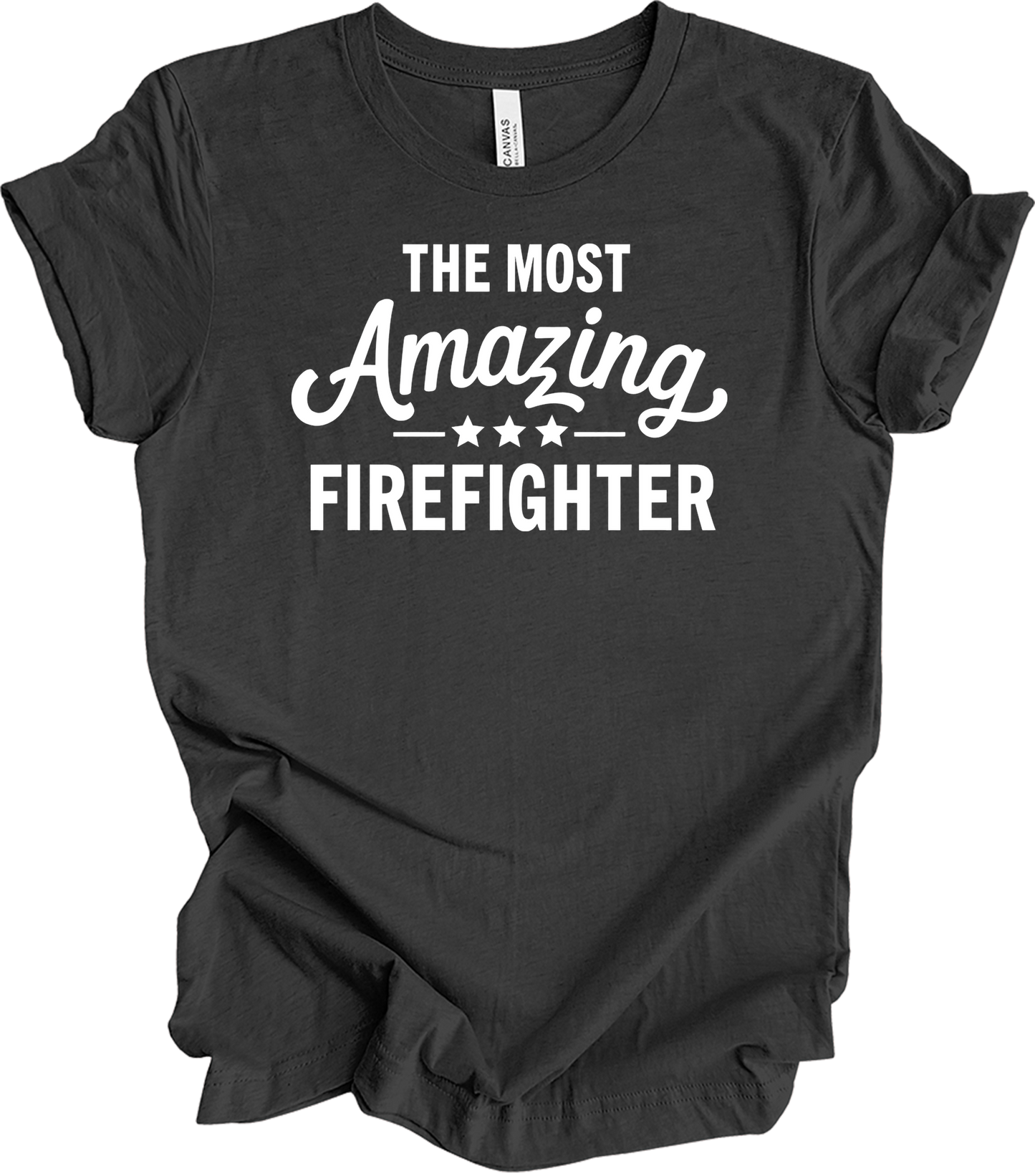 Amazing Firefighter - Fire Inside Me T-Shirt in Dark Grey Heather
