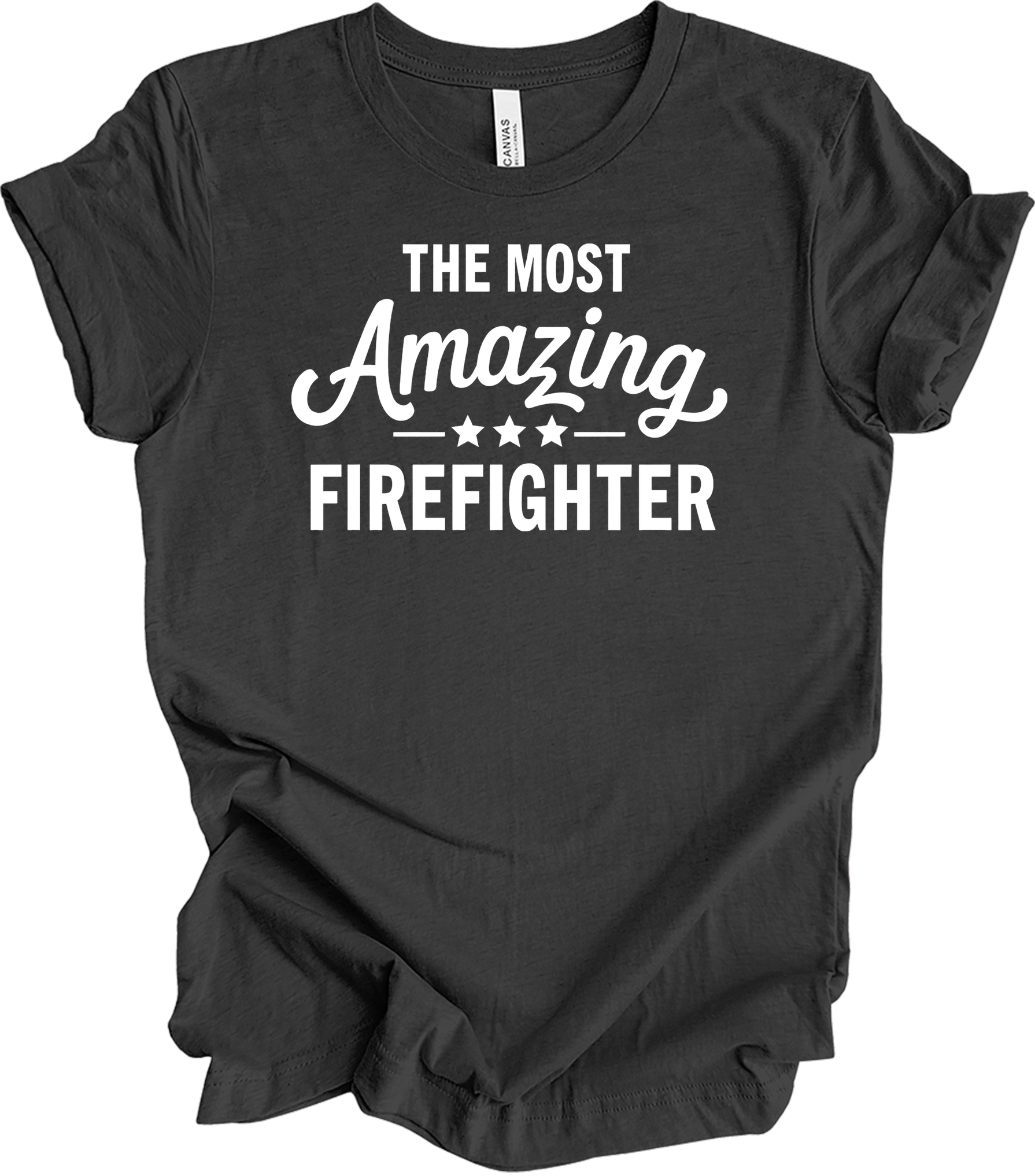 Amazing Firefighter - Fire Inside Me T-Shirt in Dark Grey Heather