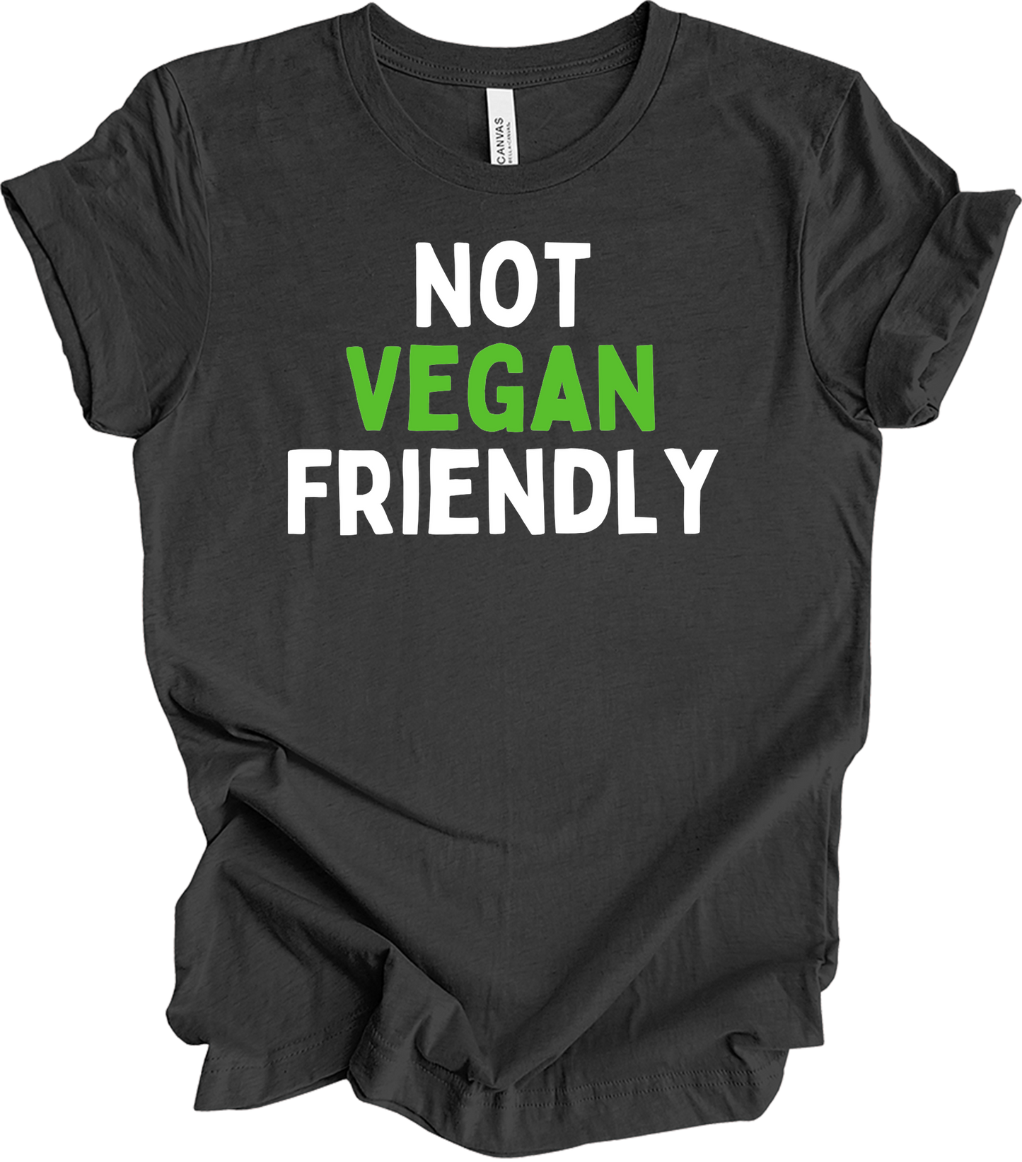 Not Vegan Friendly Meat Lover T-Shirt in Dark Grey Heather