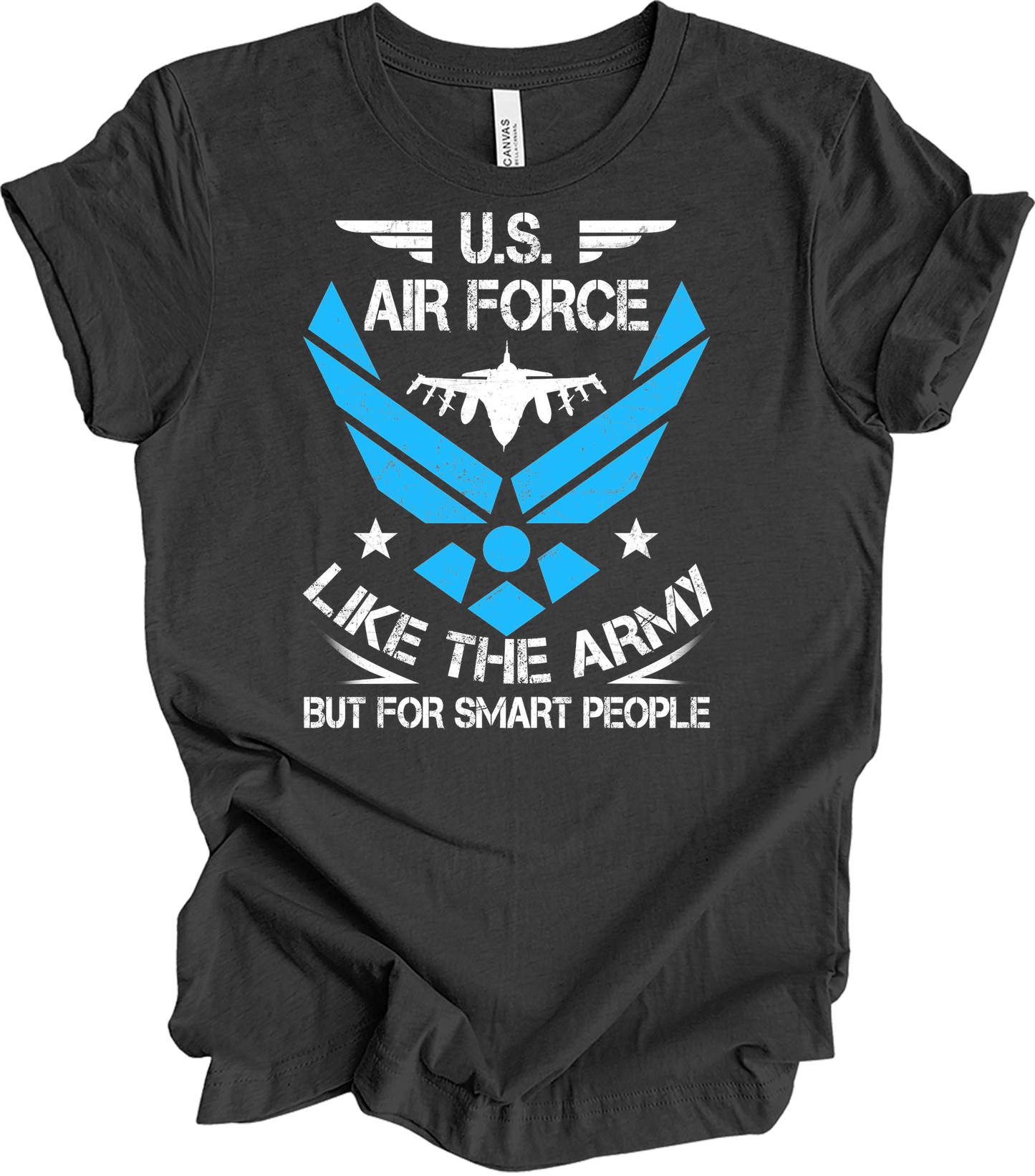 U.S. Air Force - Smart People T-Shirt in Dark Grey Heather