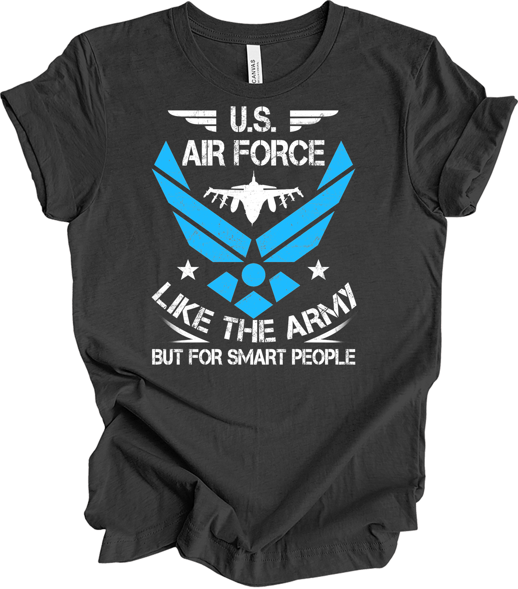 U.S. Air Force - Smart People T-Shirt in Dark Grey Heather