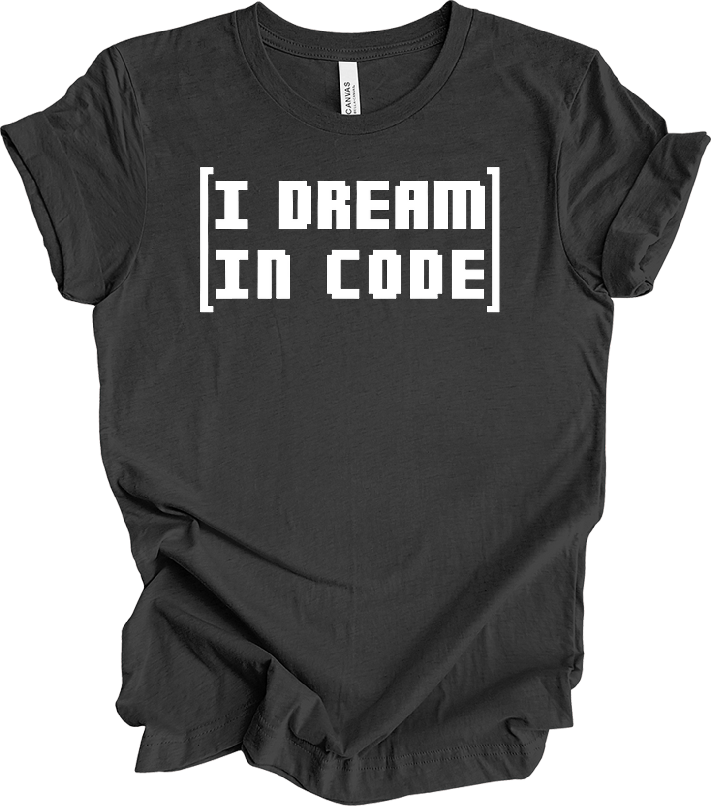 I Dream In Code T-Shirt in Dark Grey Heather