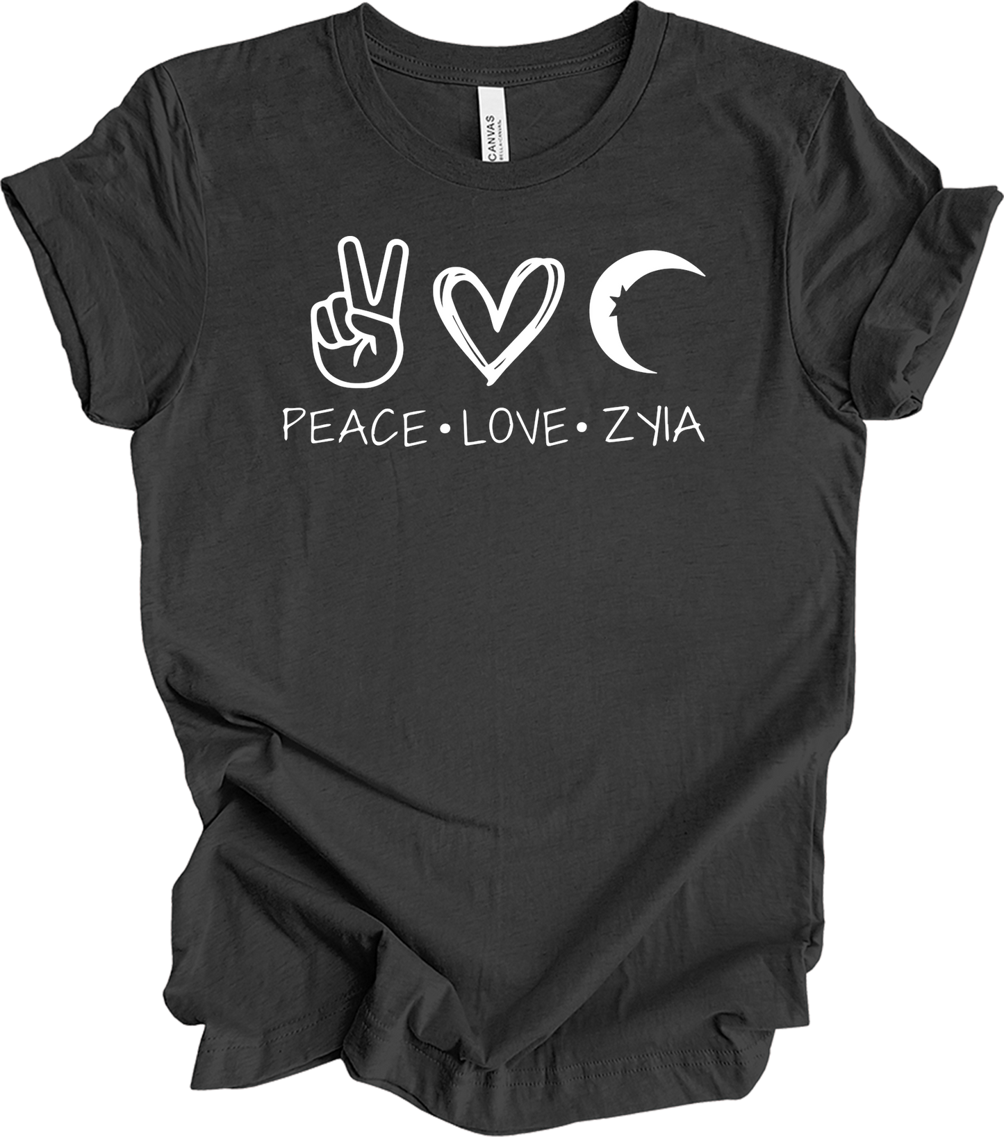 Peace Love Zyia Representative Independent Active Rep T-Shirt in Dark Grey Heather