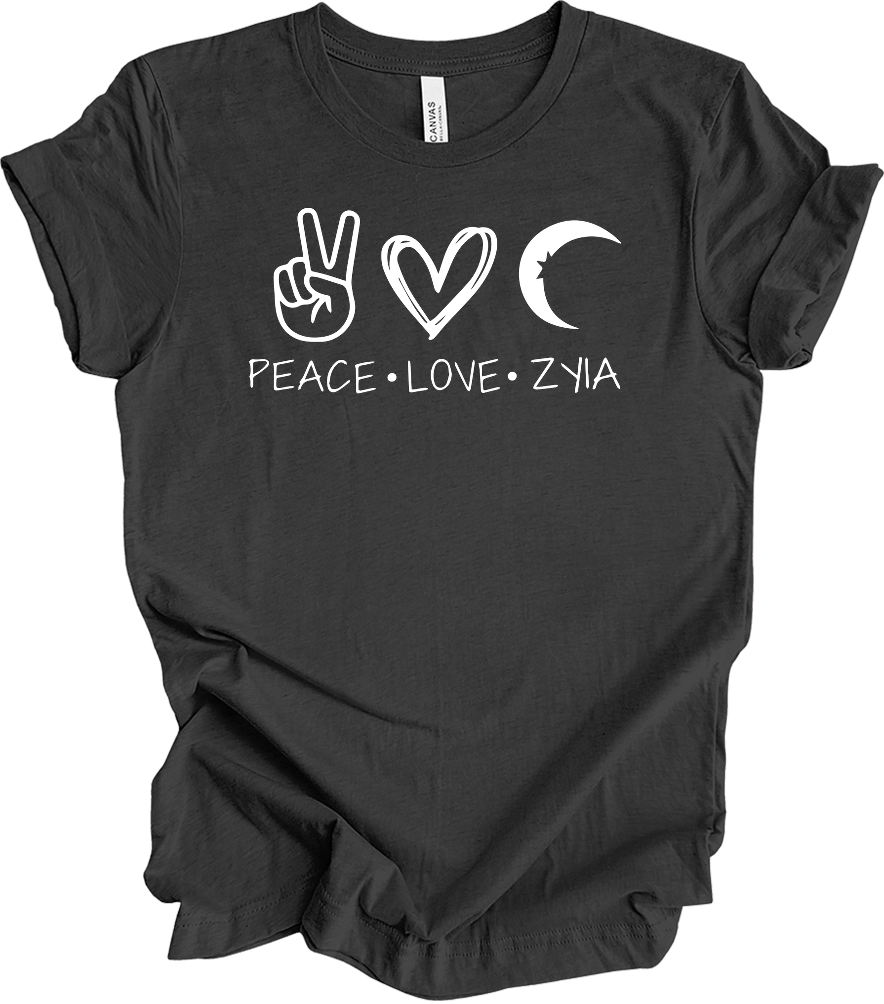 Peace Love Zyia Representative Independent Active Rep T-Shirt in Dark Grey Heather