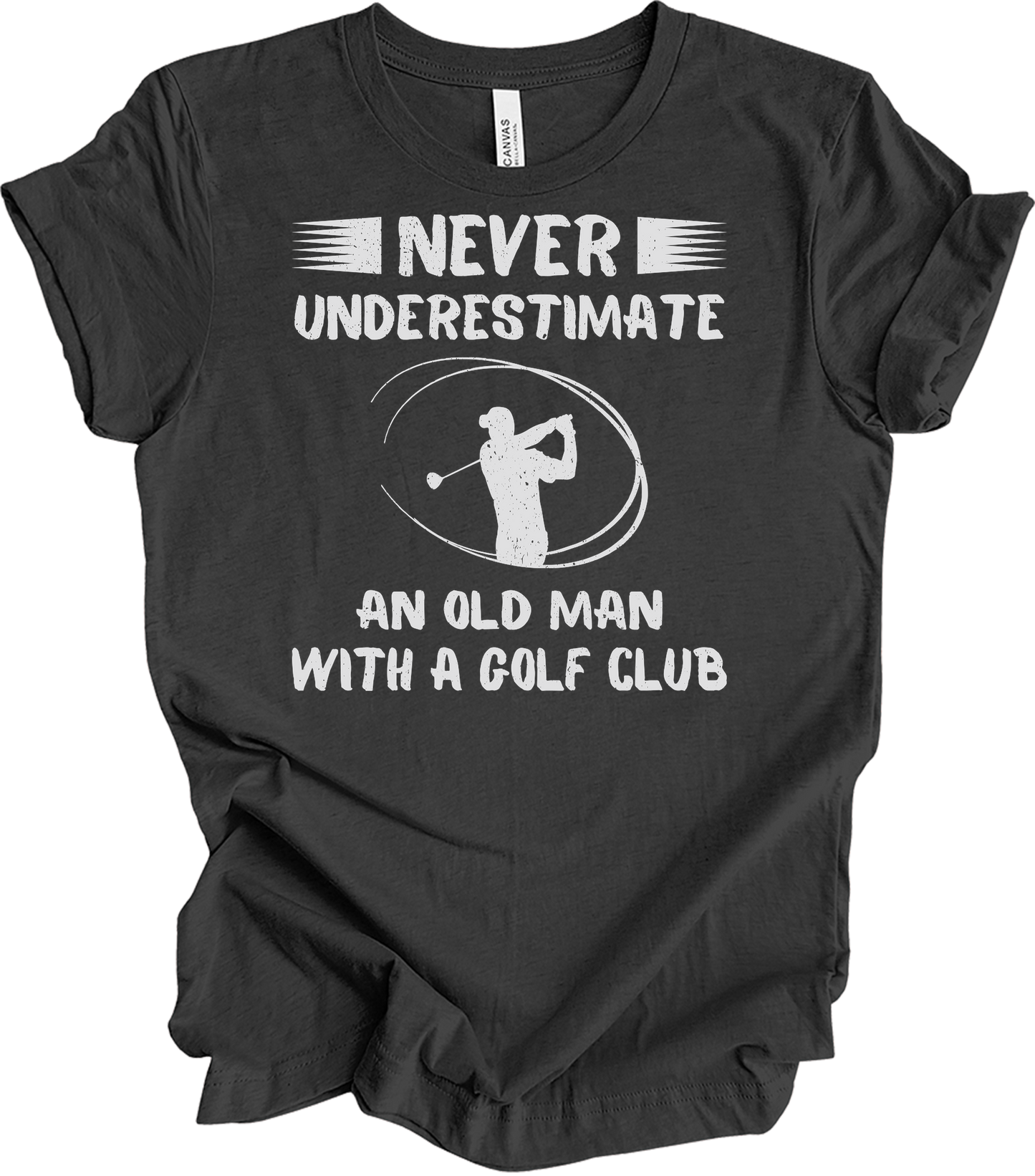 Old Man Golf Club T-Shirt in Dark Grey Heather