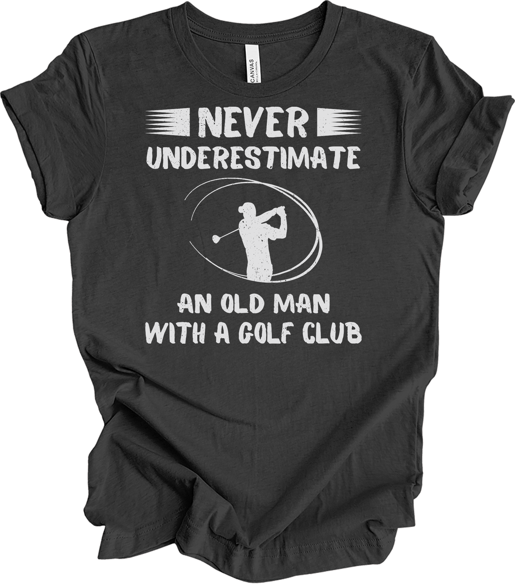 Old Man Golf Club T-Shirt in Dark Grey Heather